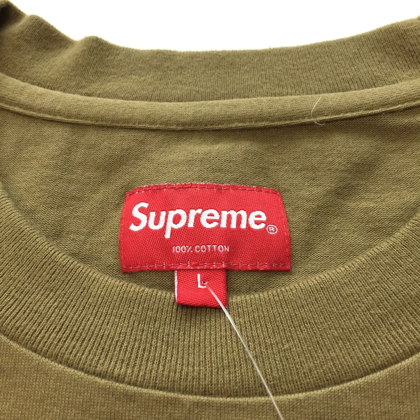 Supreme - Olive 'Truth' Embroidered L/S T-Shirt
