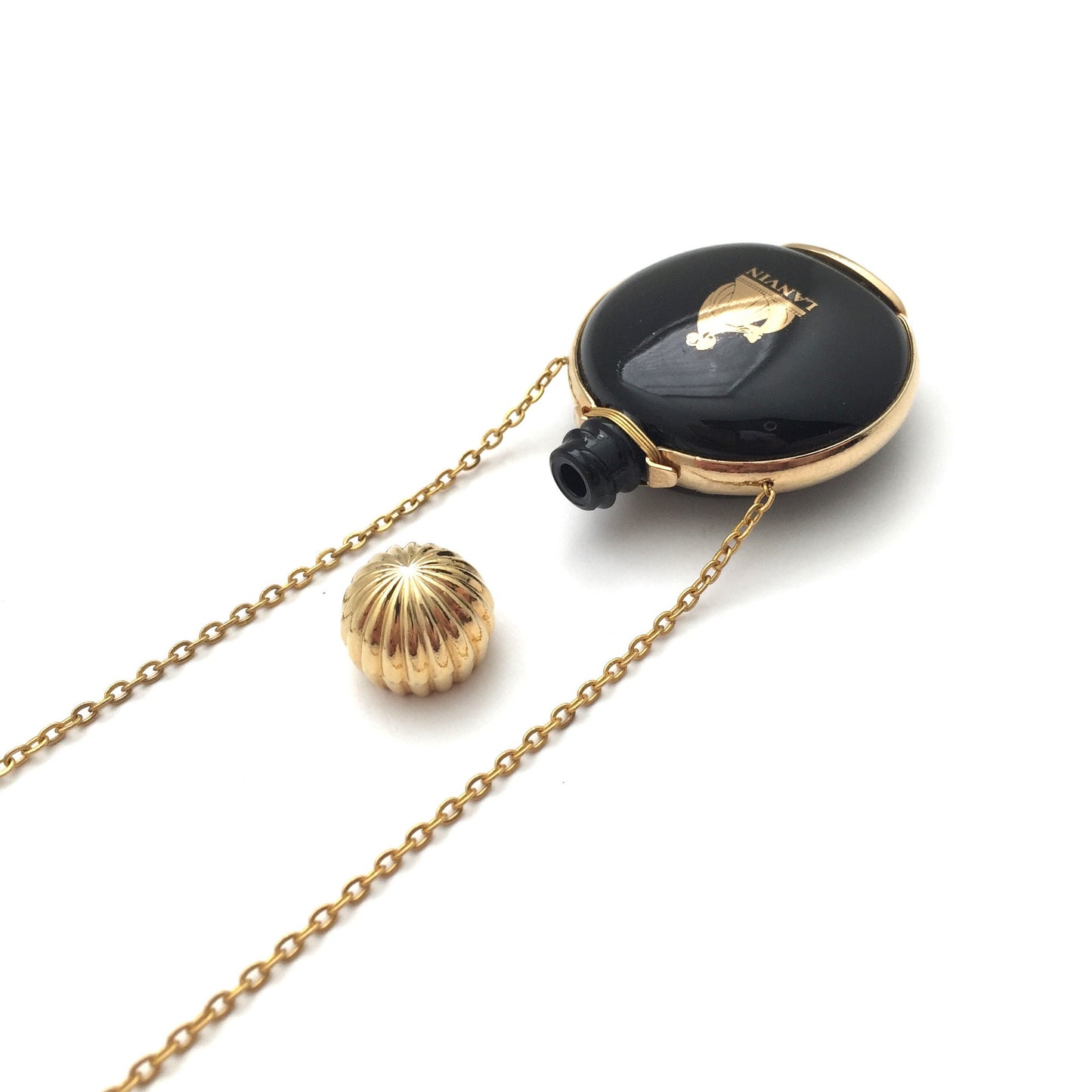 Lanvin - Black & Gold Bottle Chain