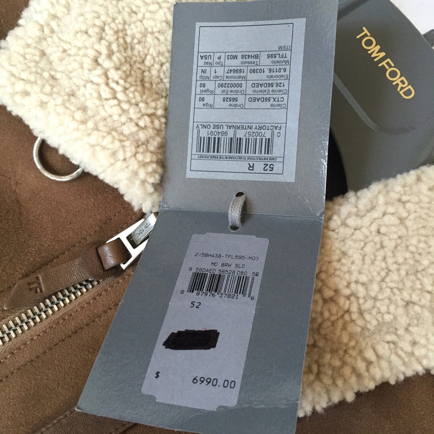 Tom Ford - Shearling Fur Aviator Coat