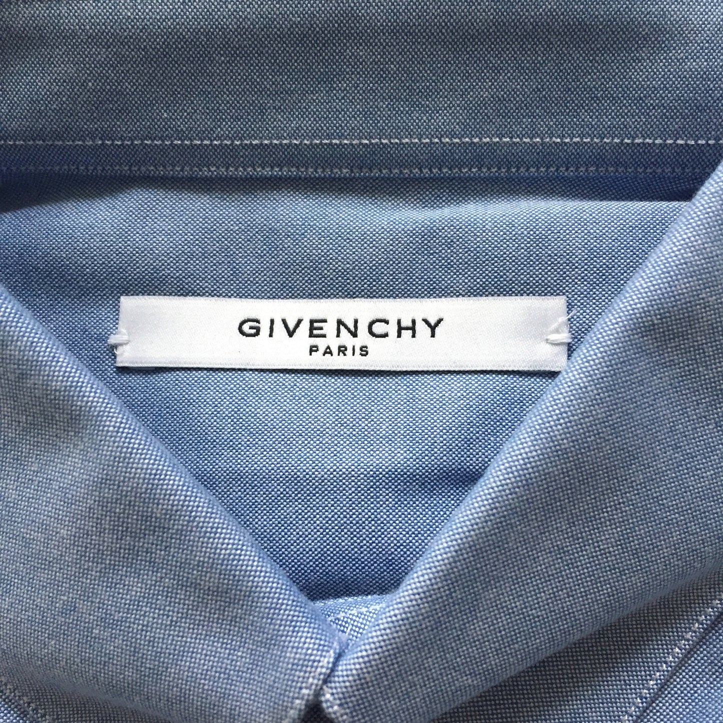 Givenchy - Cross Embroidered Chambray Shirt