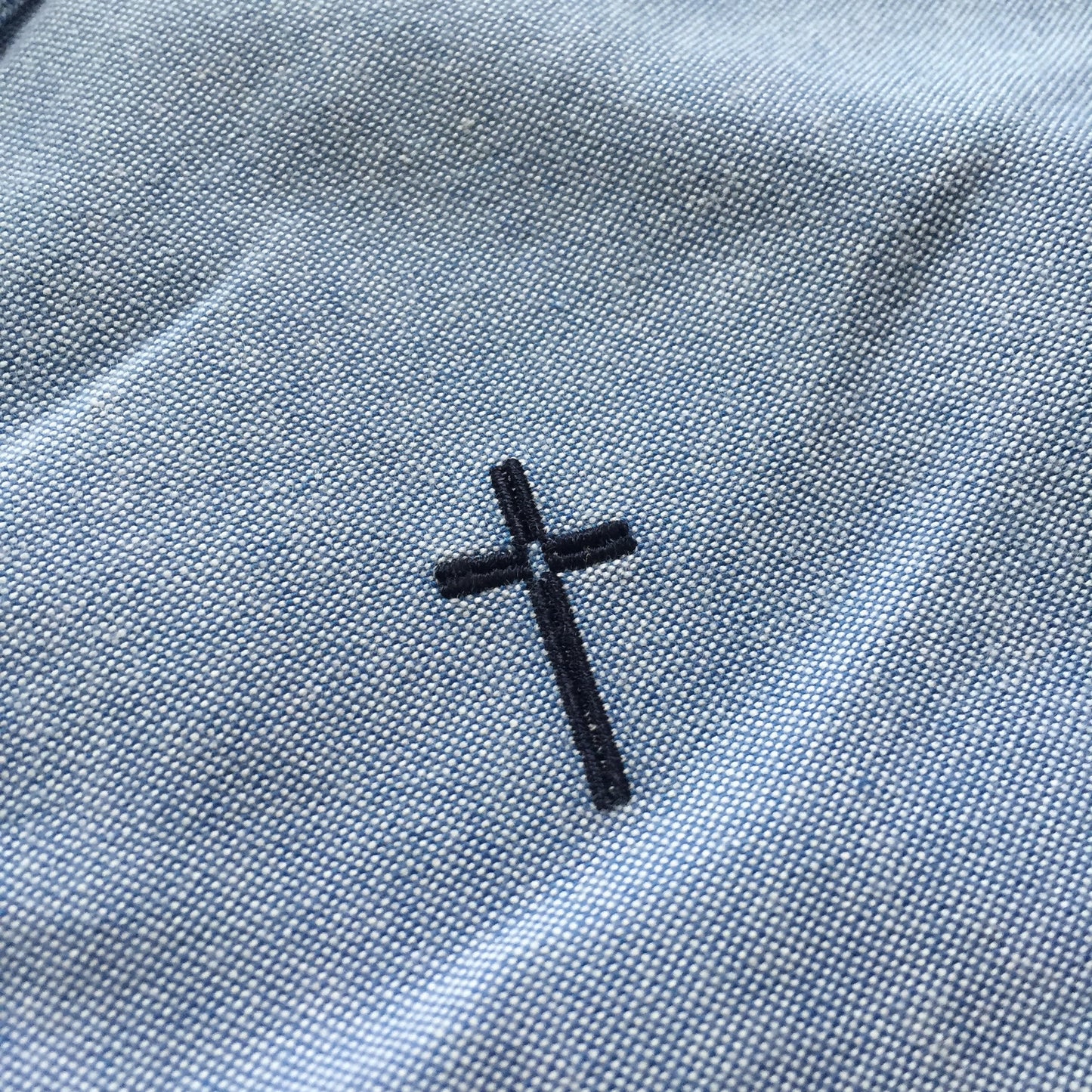 Givenchy - Cross Embroidered Chambray Shirt