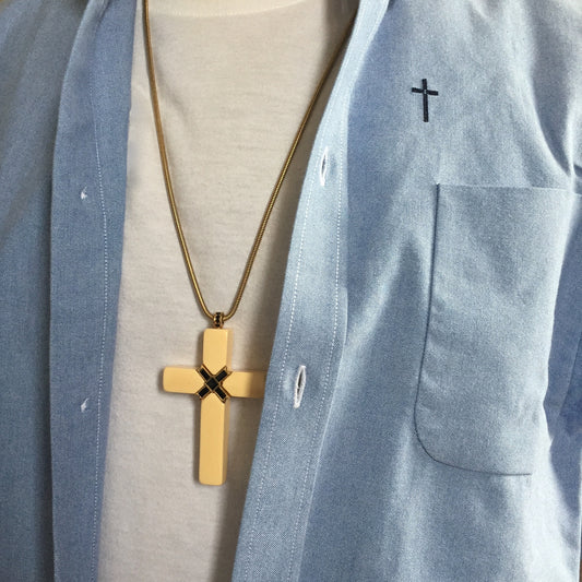 Givenchy - Cross Embroidered Chambray Shirt