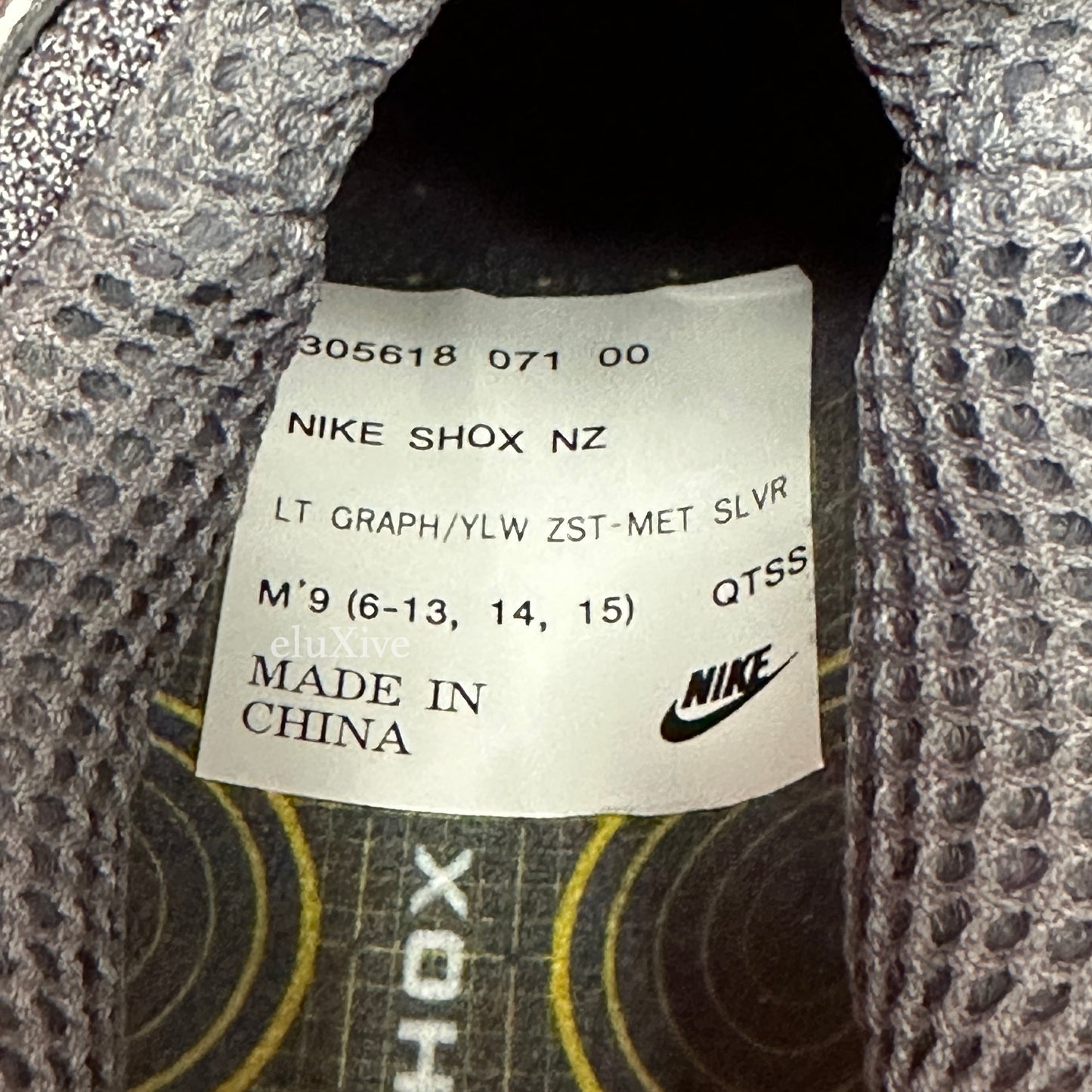 Nike - Shox NZ Graphite / Silver / Yellow Zest (2002 Sample)