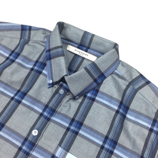 Givenchy - Light Blue Plaid Flannel Shirt