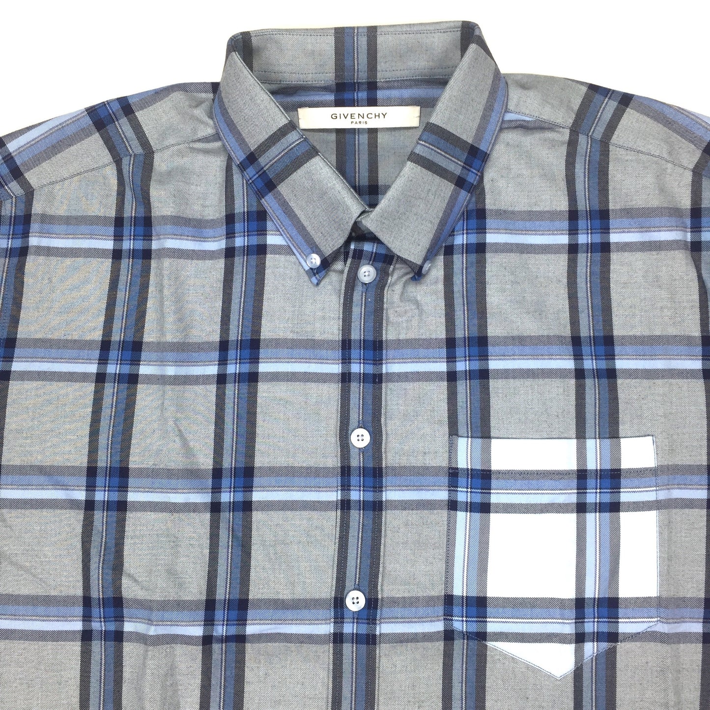 Givenchy - Light Blue Plaid Flannel Shirt