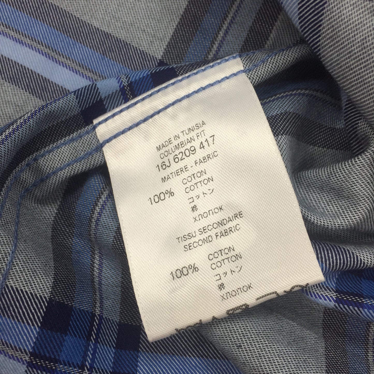 Givenchy - Light Blue Plaid Flannel Shirt
