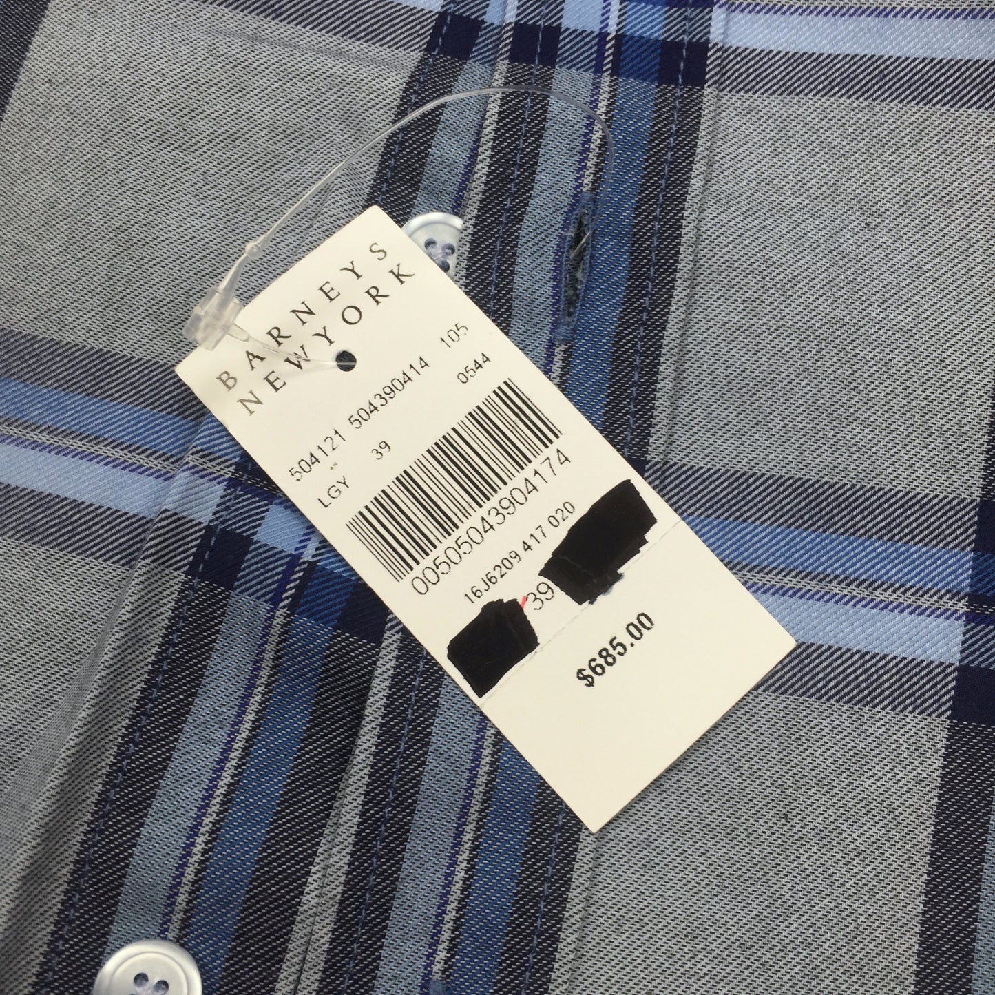 Givenchy - Light Blue Plaid Flannel Shirt