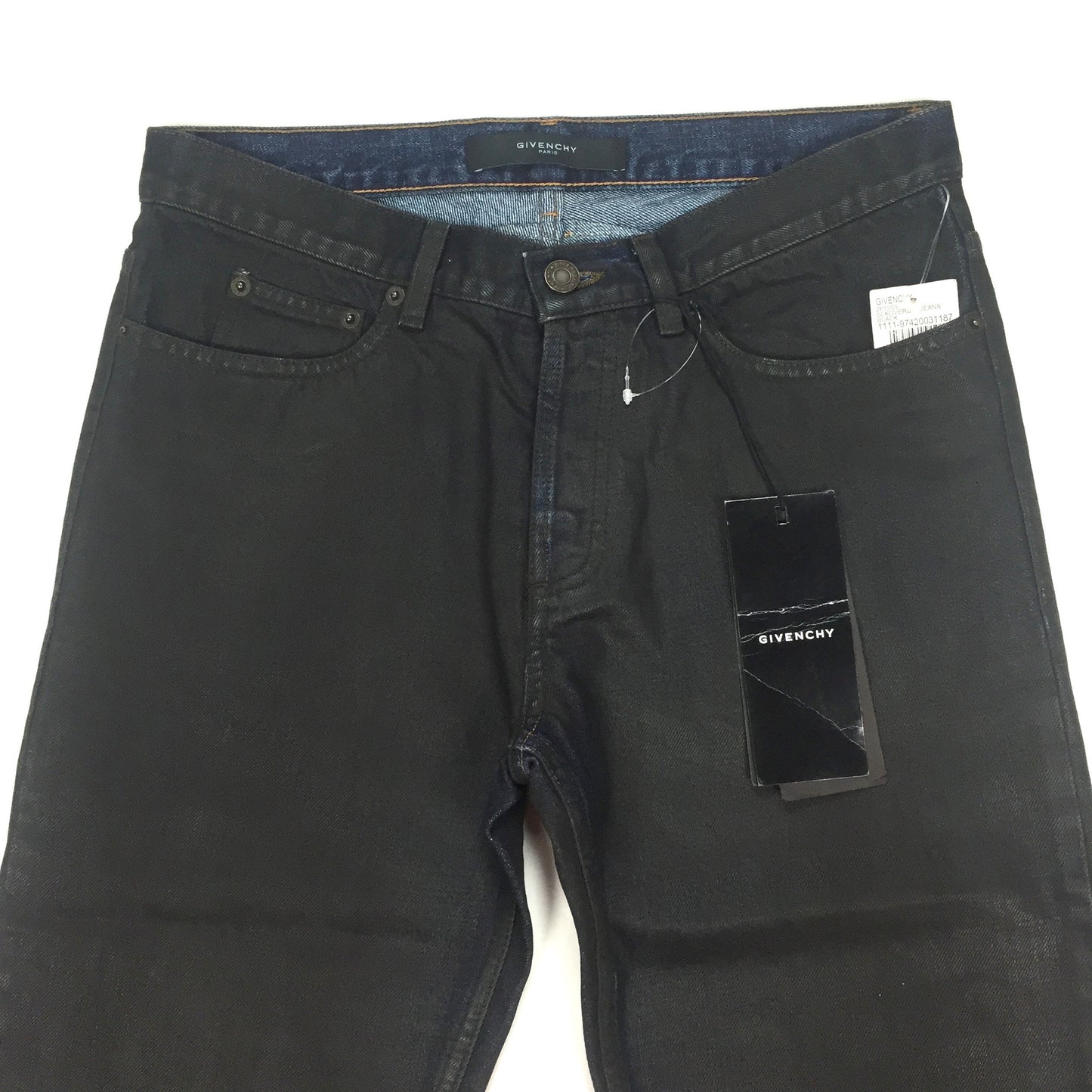 Givenchy - Coated Blue Denim Jeans