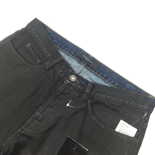 Givenchy - Coated Blue Denim Jeans