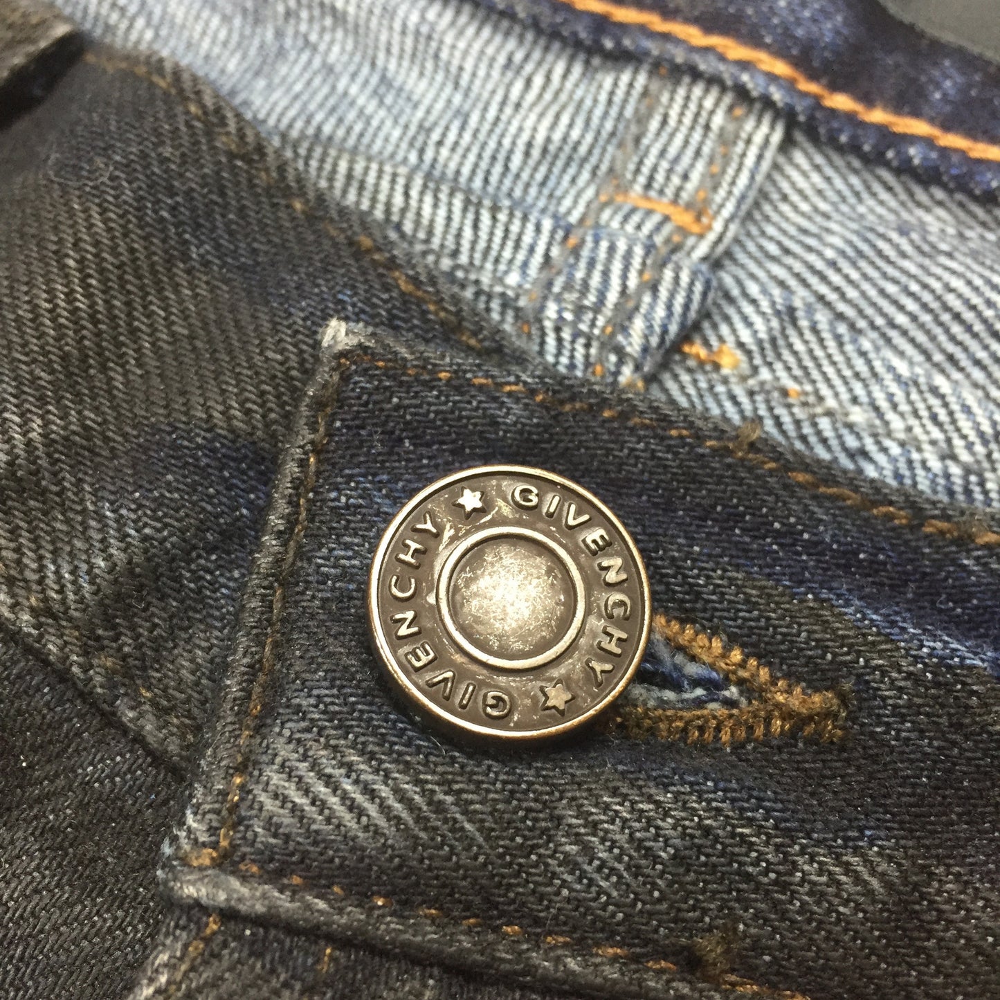 Givenchy - Coated Blue Denim Jeans