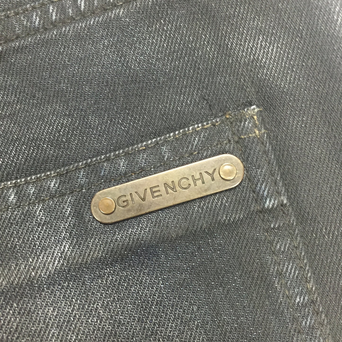 Givenchy - Coated Blue Denim Jeans