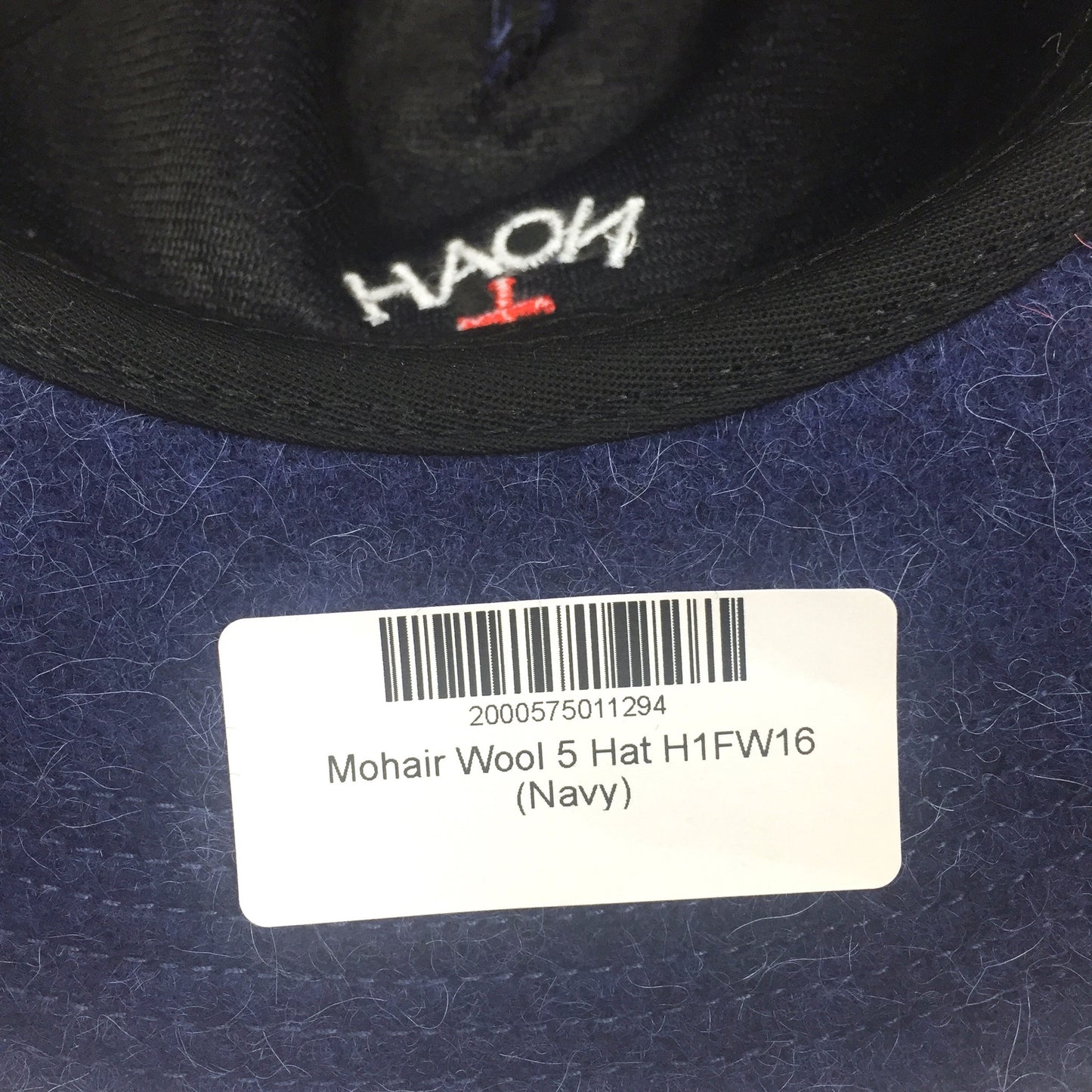 Noah - Navy Mohair Core Logo Hat