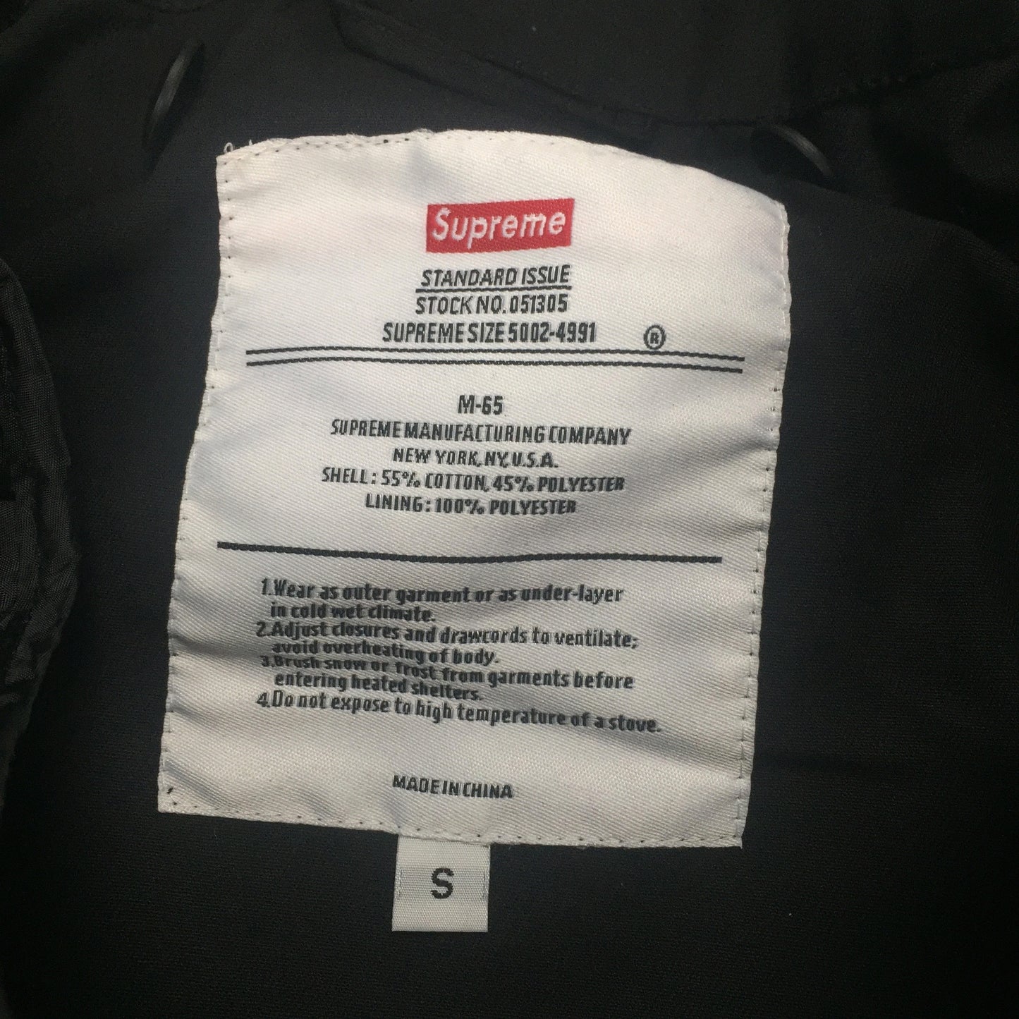 Supreme x Slayer - Black M-65 Eagle Jacket