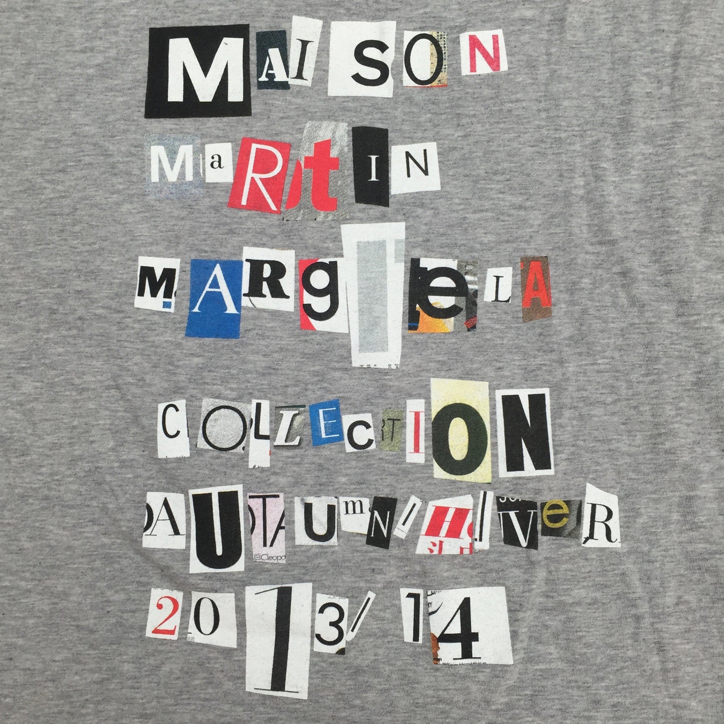 Maison Margiela - AW13 Magazine Cutout Logo T-Shirt