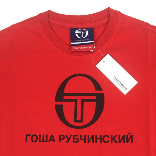Gosha Rubchinskiy x Sergio Tacchini - Red Logo Print T-Shirt