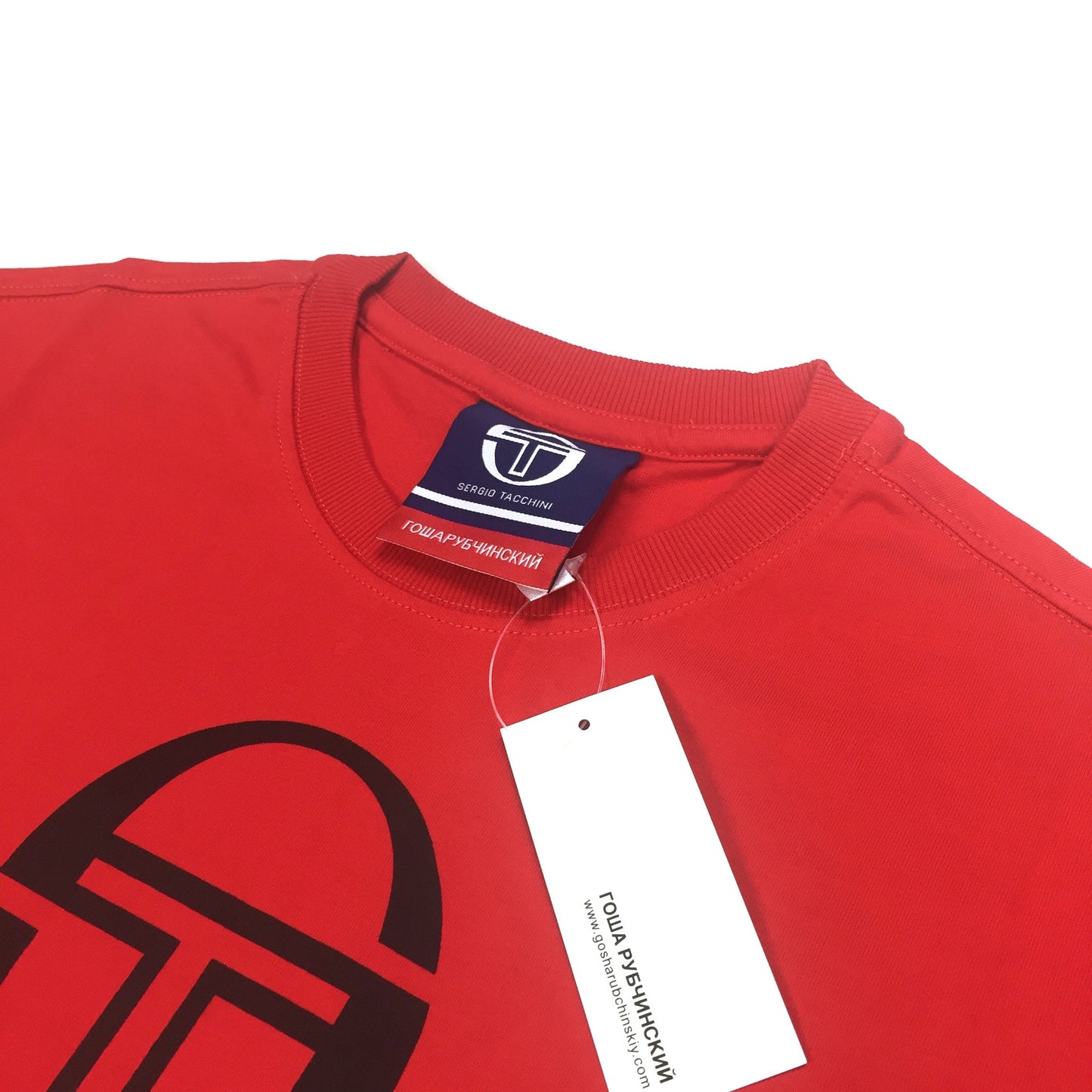 Gosha Rubchinskiy x Sergio Tacchini - Red Logo Print T-Shirt