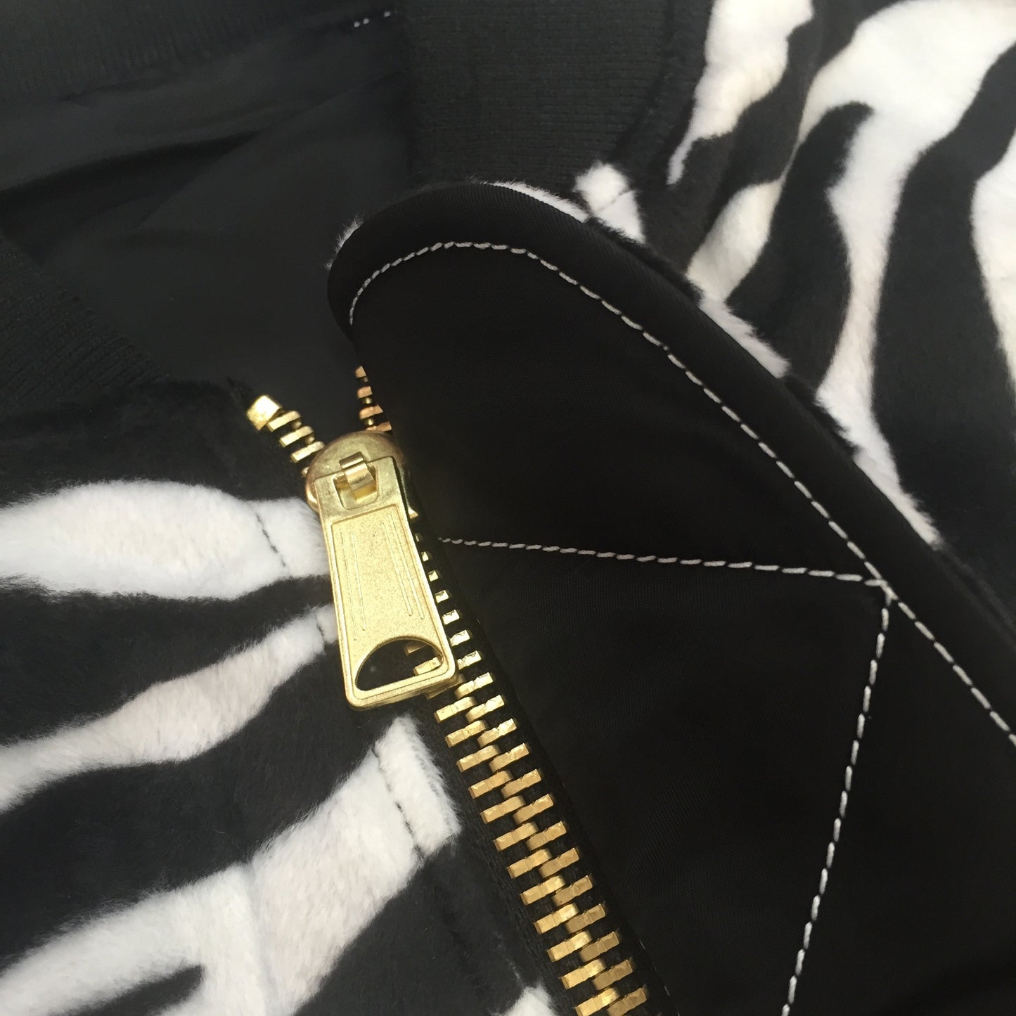 Supreme - Reversible MA-1 Zebra Bomber Jacket