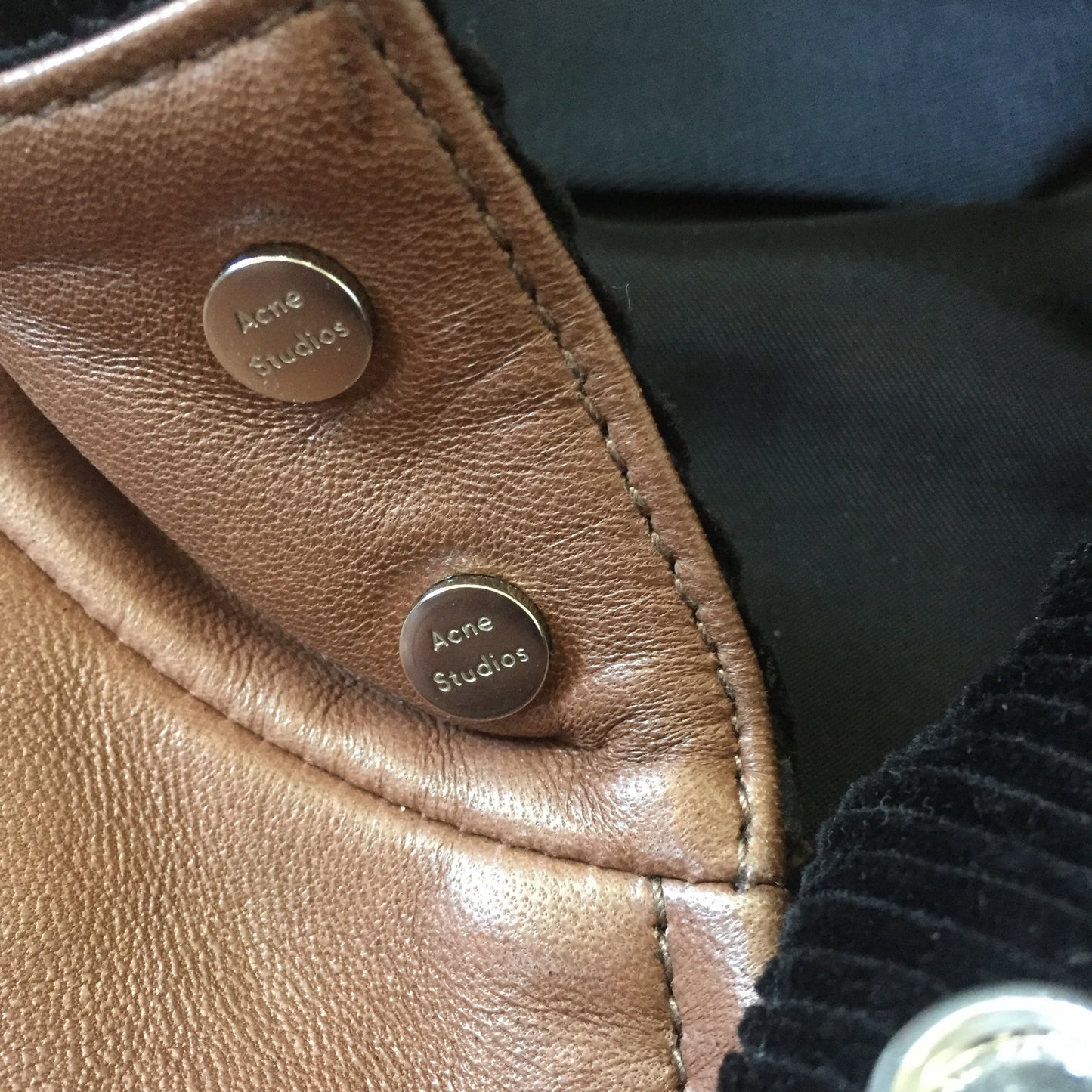 Acne Studios - Brown Lambskin Leather Jacket