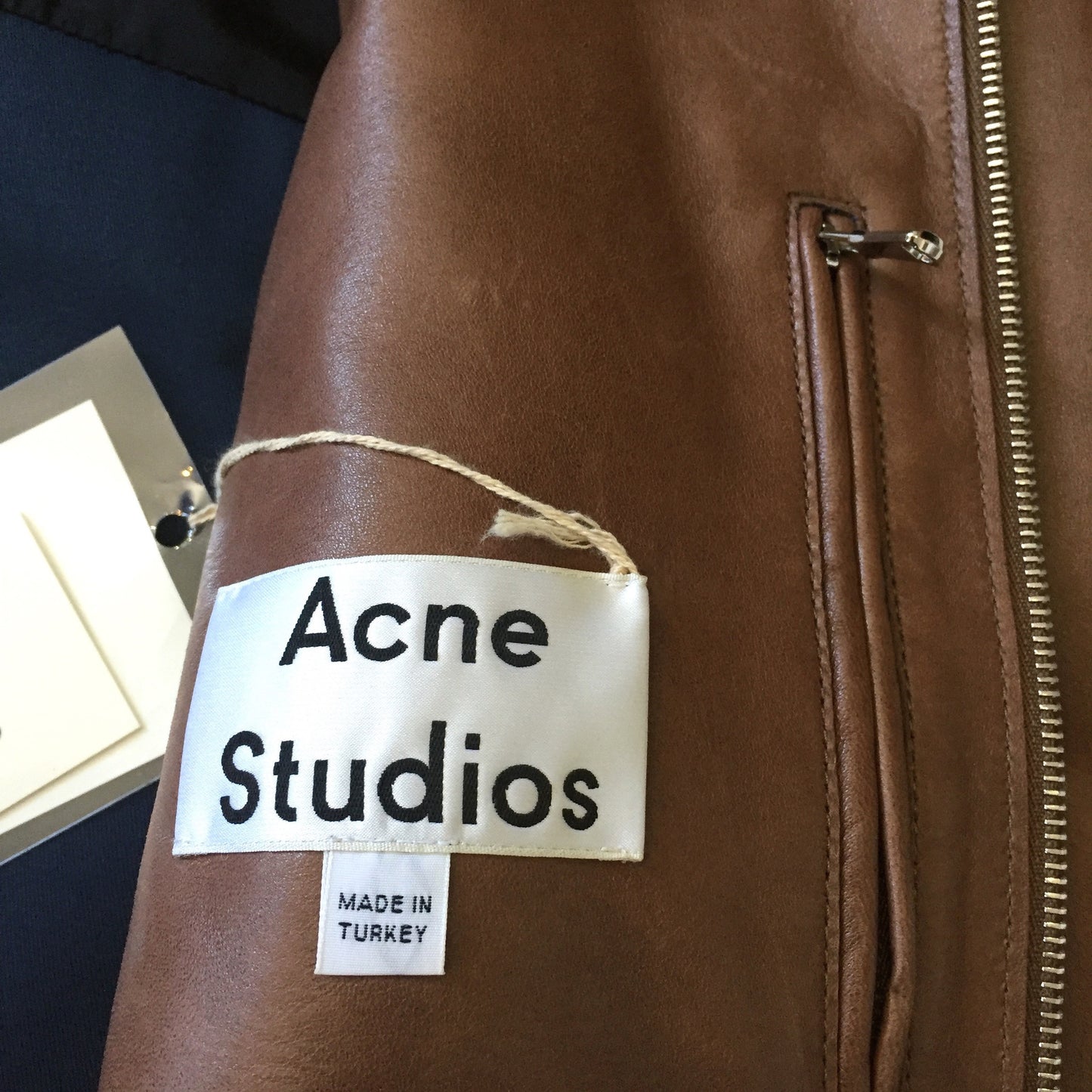 Acne Studios - Brown Lambskin Leather Jacket