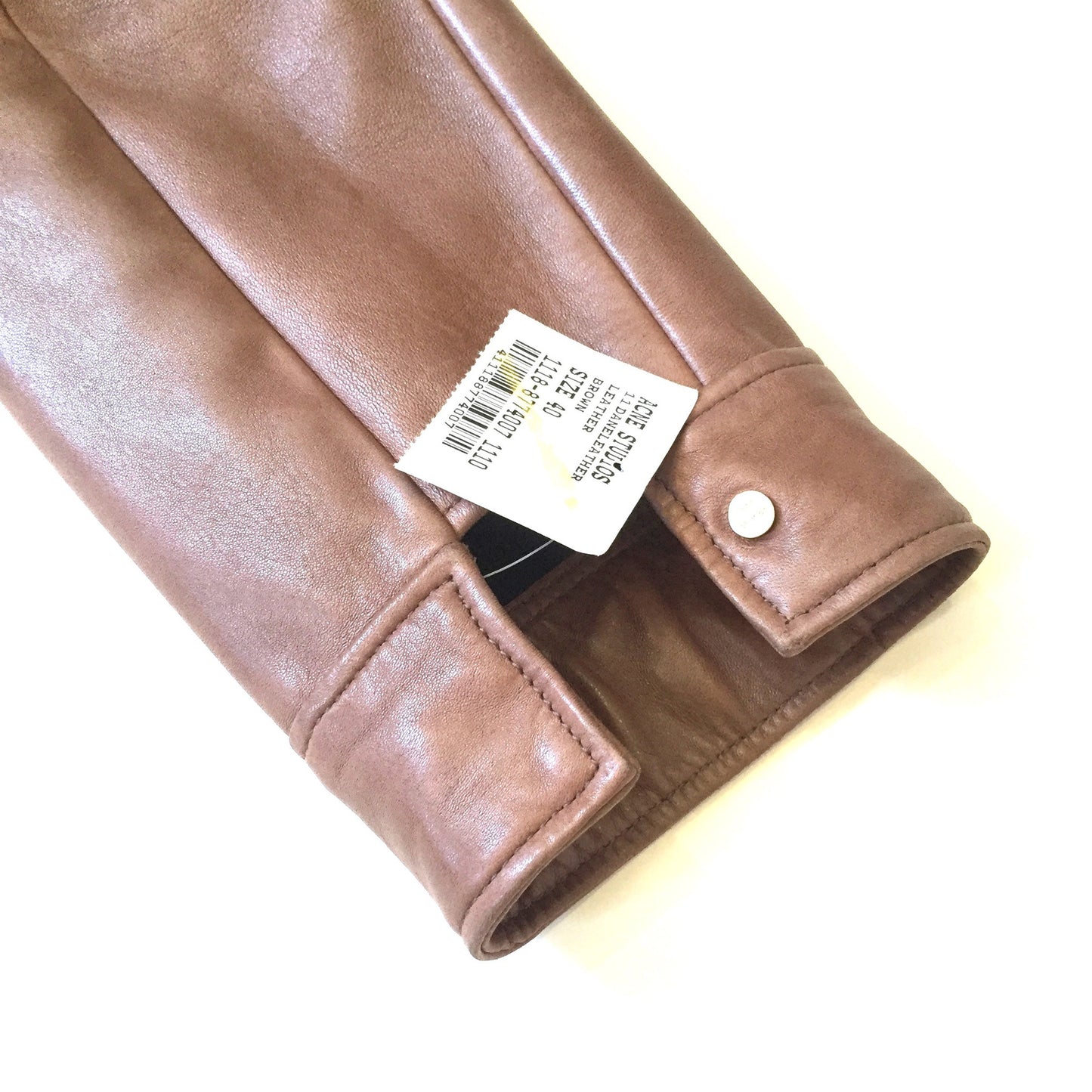 Acne Studios - Brown Lambskin Leather Jacket