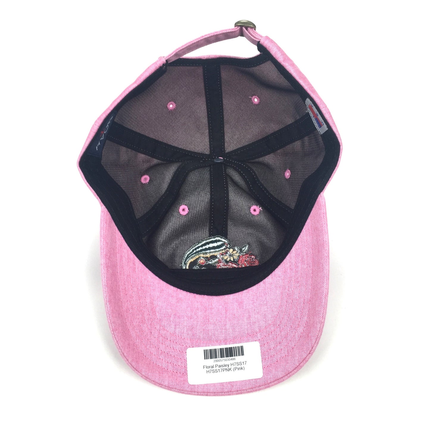Noah - Pink Floral Paisley Logo Hat