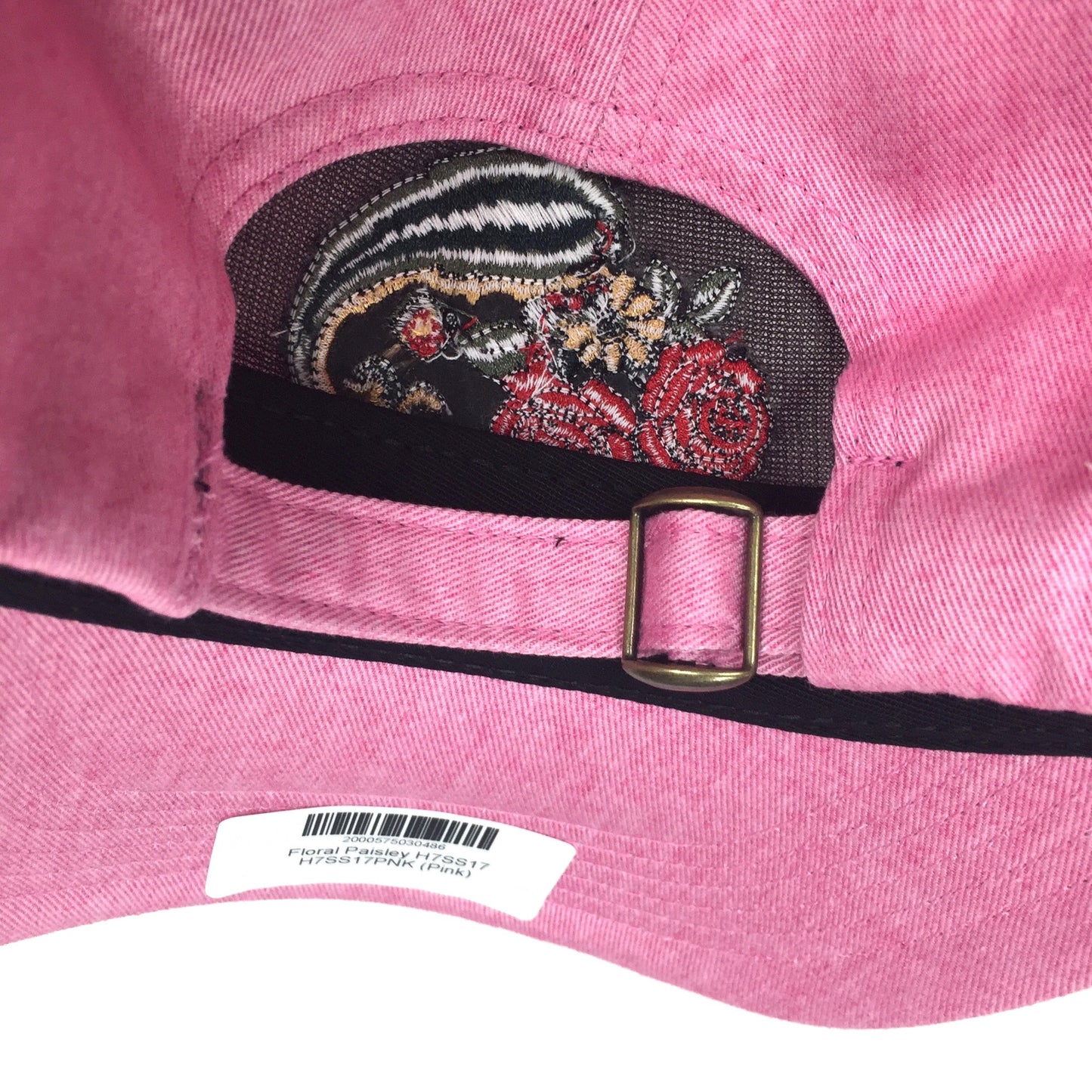 Noah - Pink Floral Paisley Logo Hat