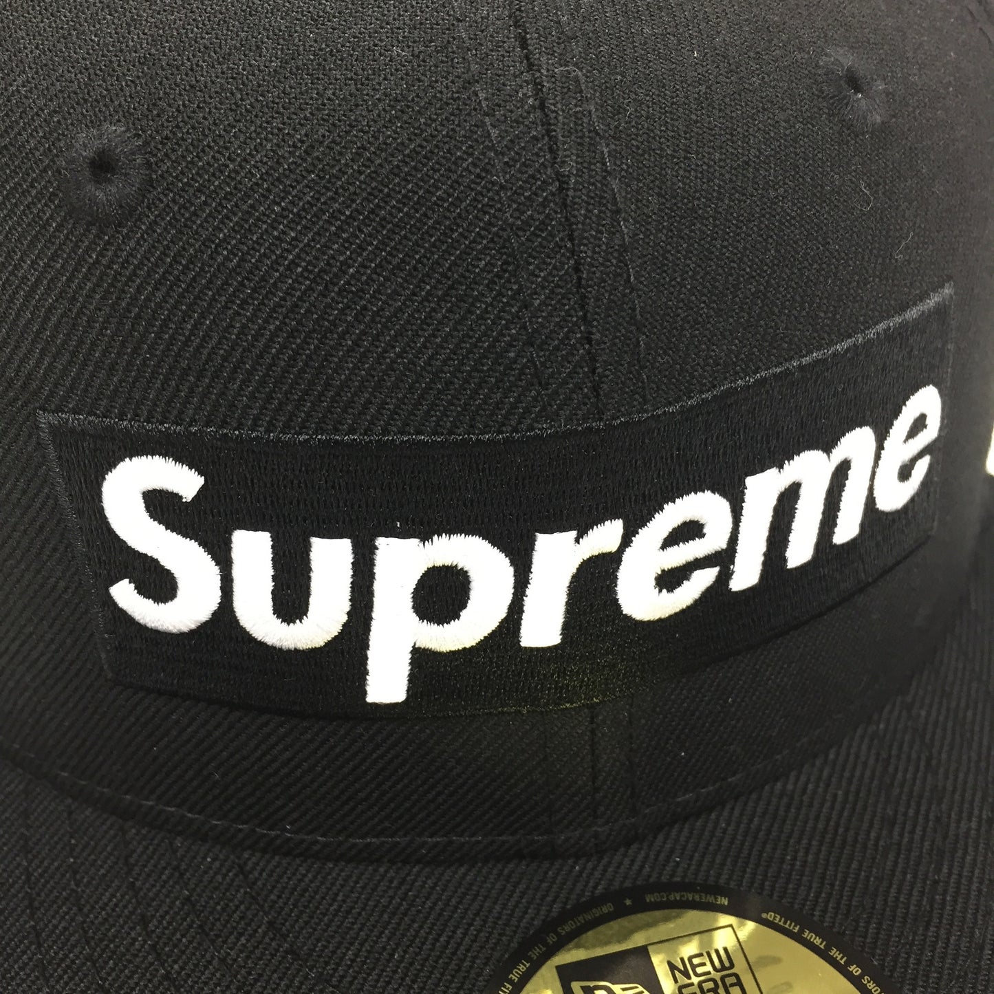 Supreme x New Era - Black Playboy Box Logo Hat