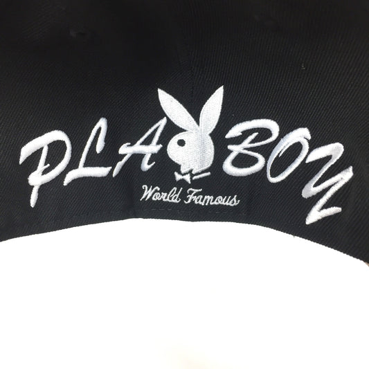 Supreme x New Era - Black Playboy Box Logo Hat