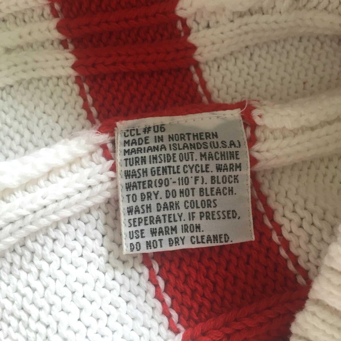 Dior - Red & White Nautical Sweater