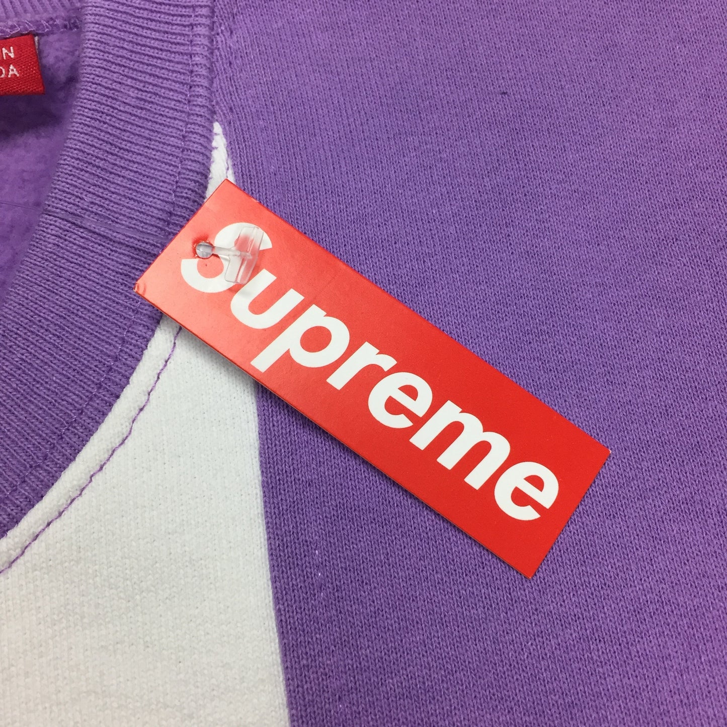 Supreme - Lavender Vertical Logo Sweatshirt