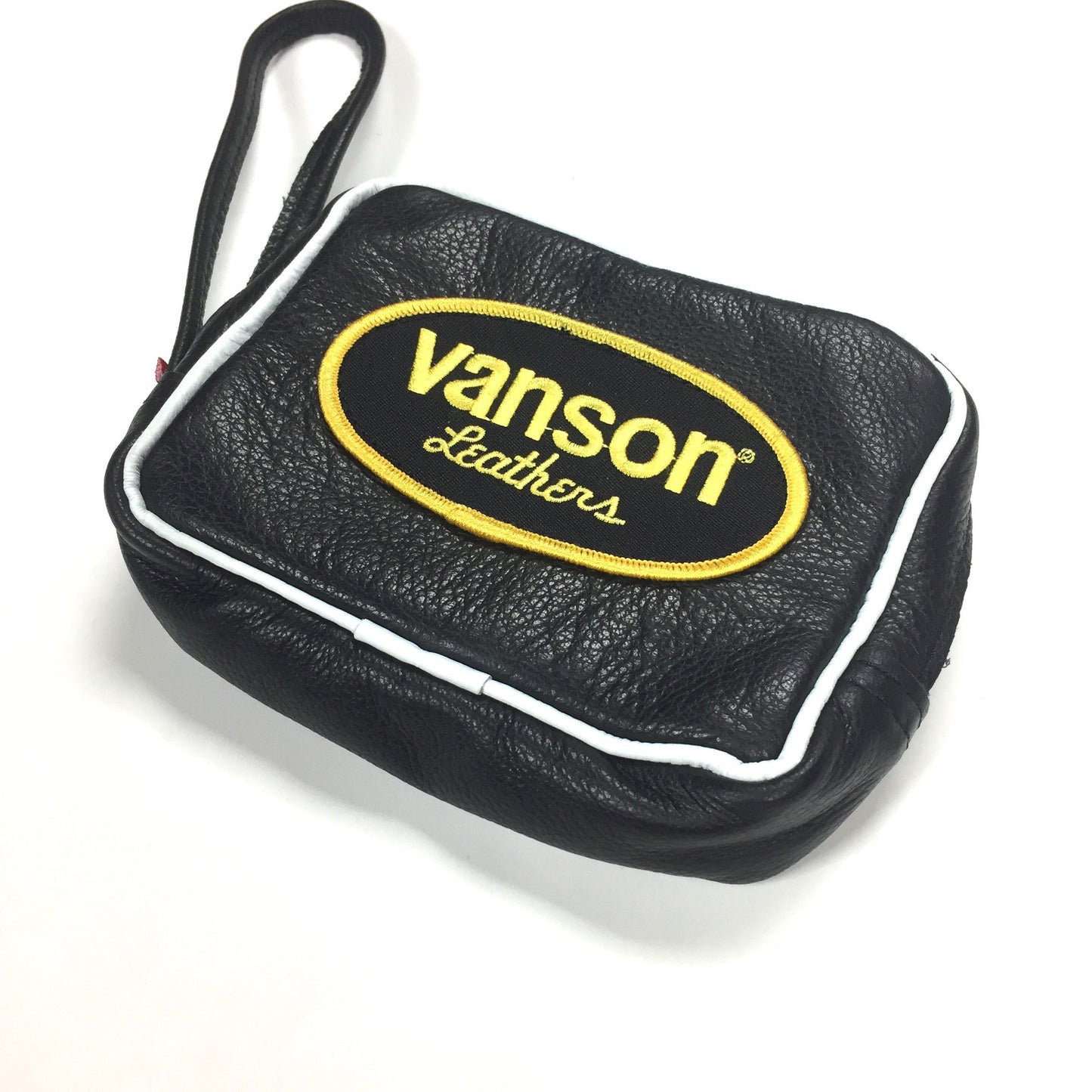 Supreme x Vanson - Black Leather Wrist Bag