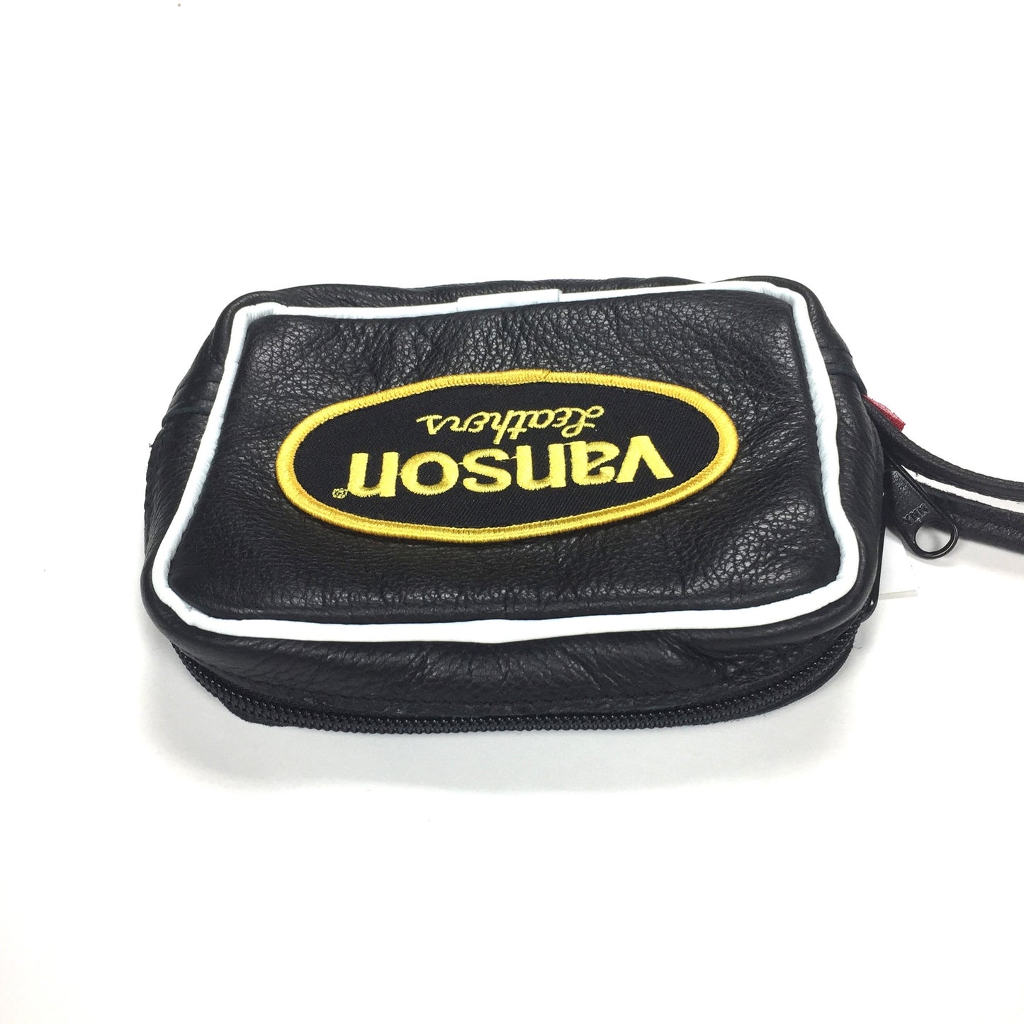 Supreme x Vanson - Black Leather Wrist Bag