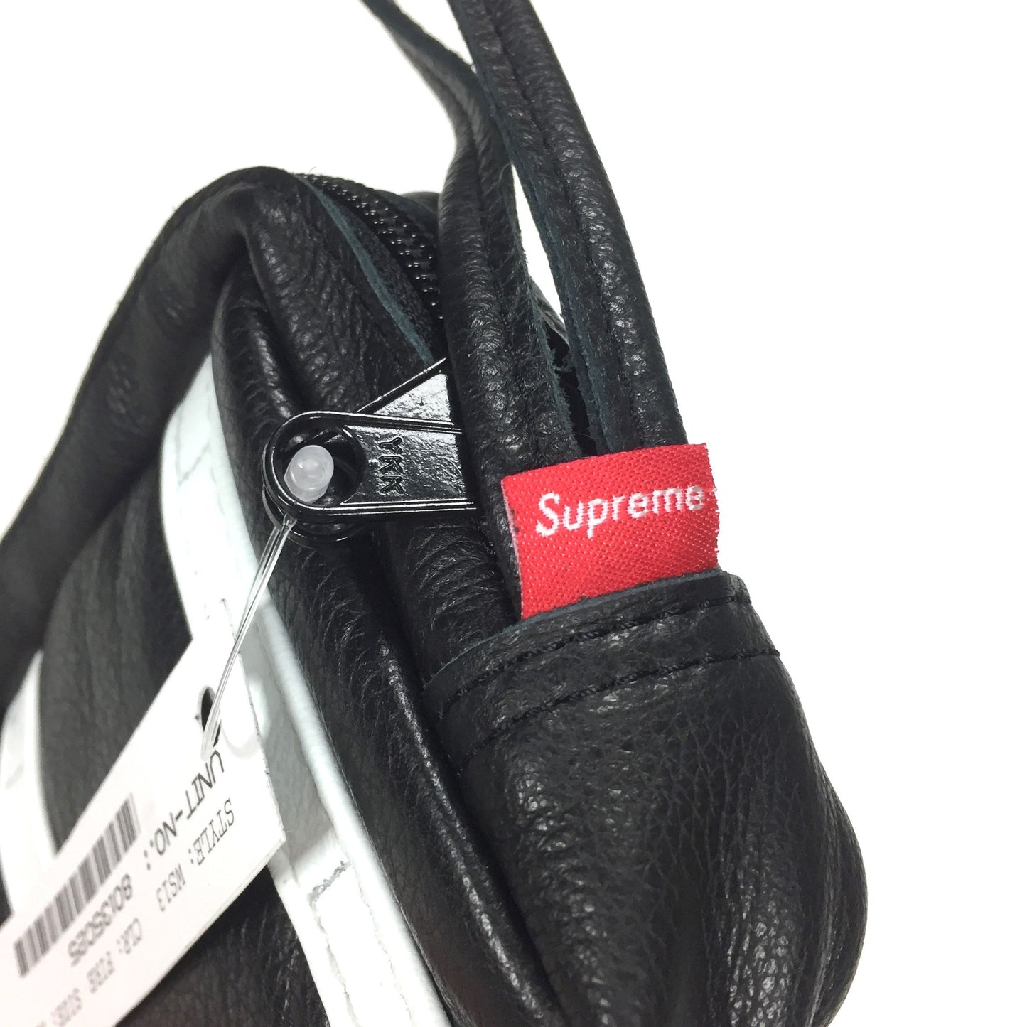 Supreme x Vanson - Black Leather Wrist Bag