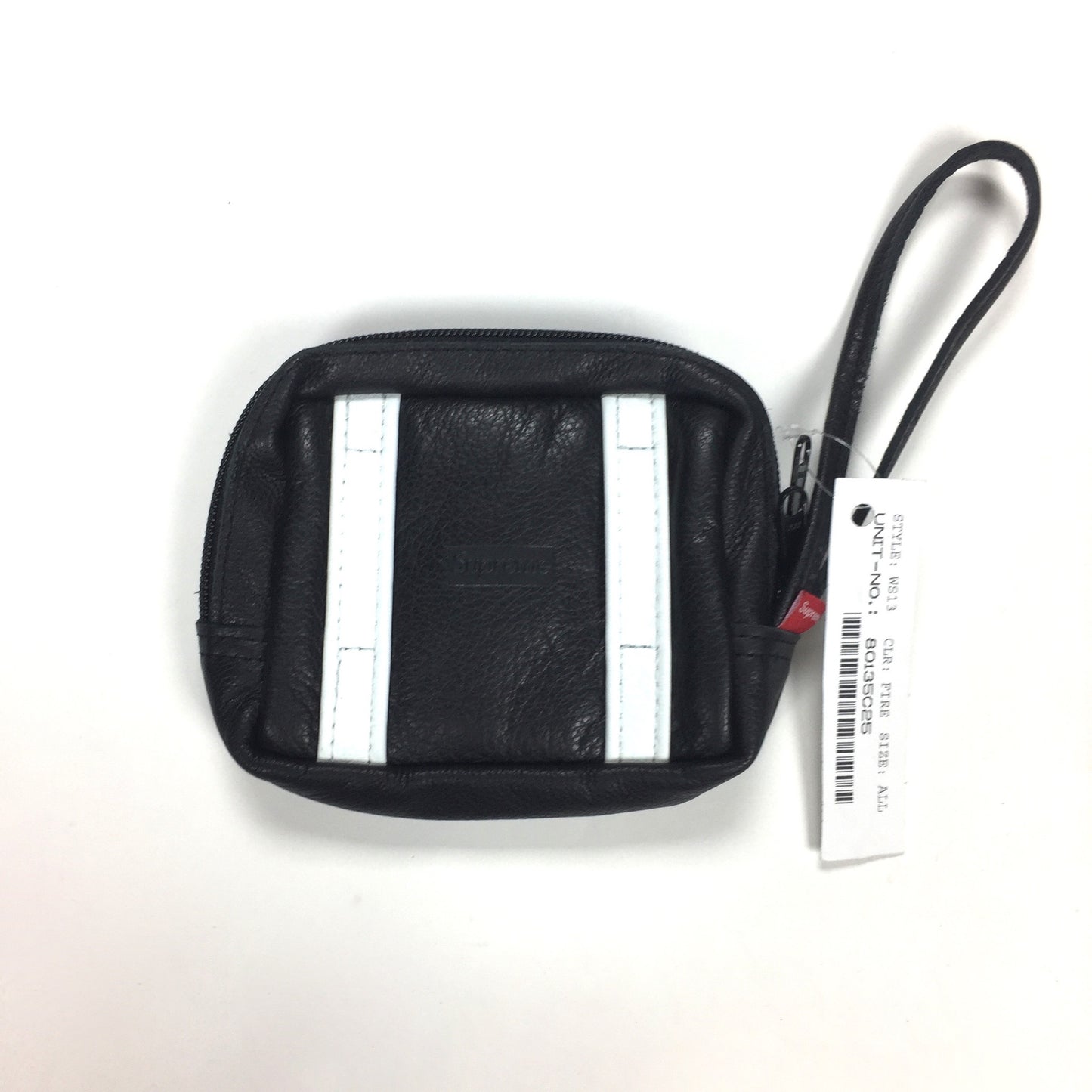 Supreme x Vanson - Black Leather Wrist Bag