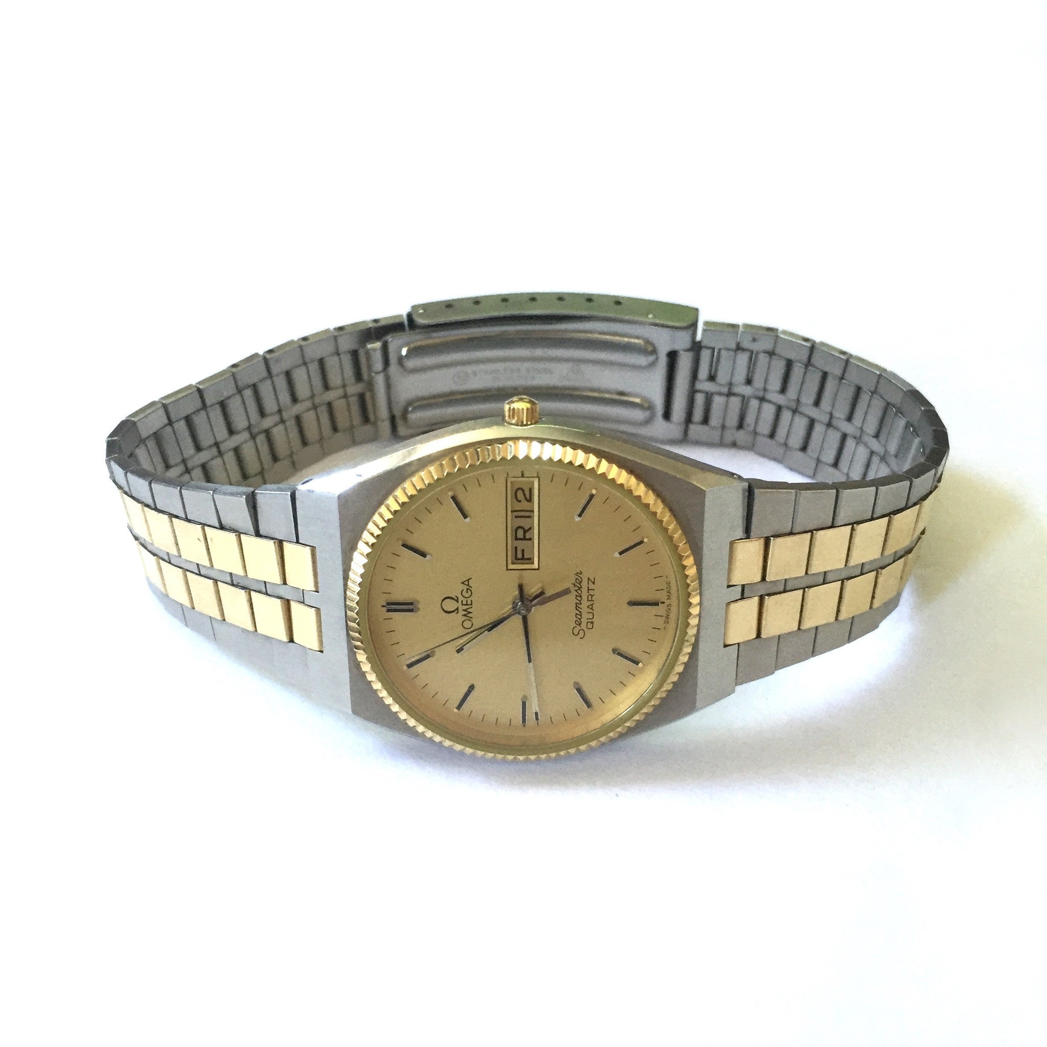 Omega - Men's 1987 Seamaster 1425 Day-Date 18K / Stainless Steel