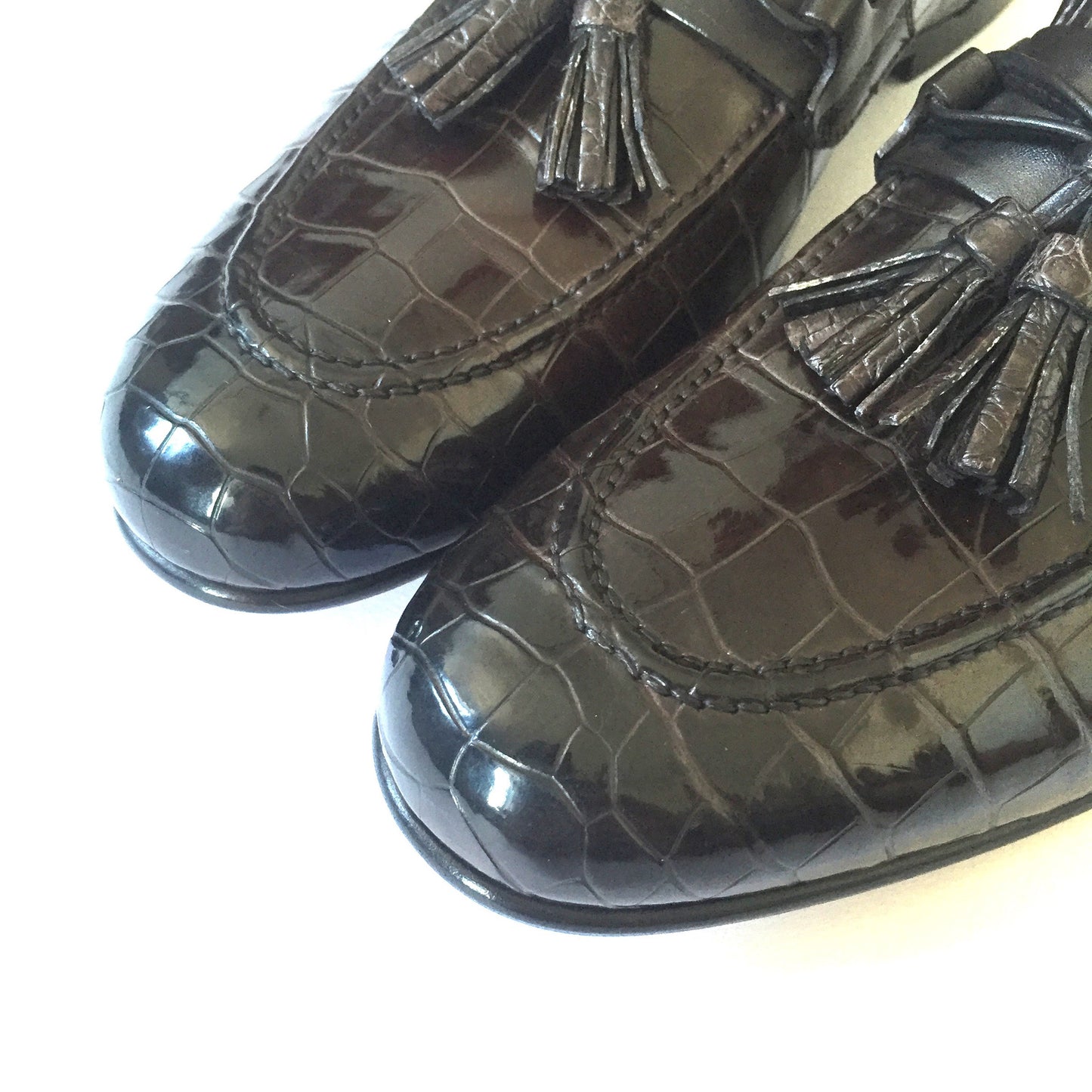 Tom Ford - Brown Genuine Crocodile Loafers