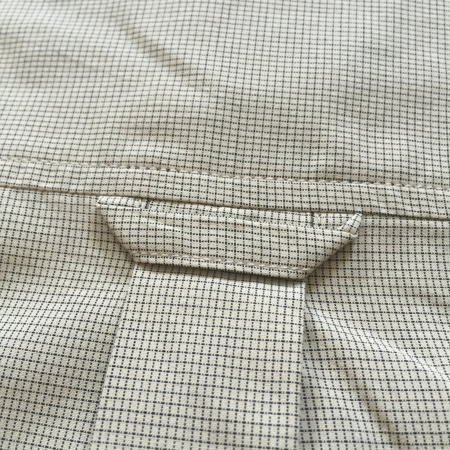 Pierre Balmain - Tan Check Band Collar Shirt