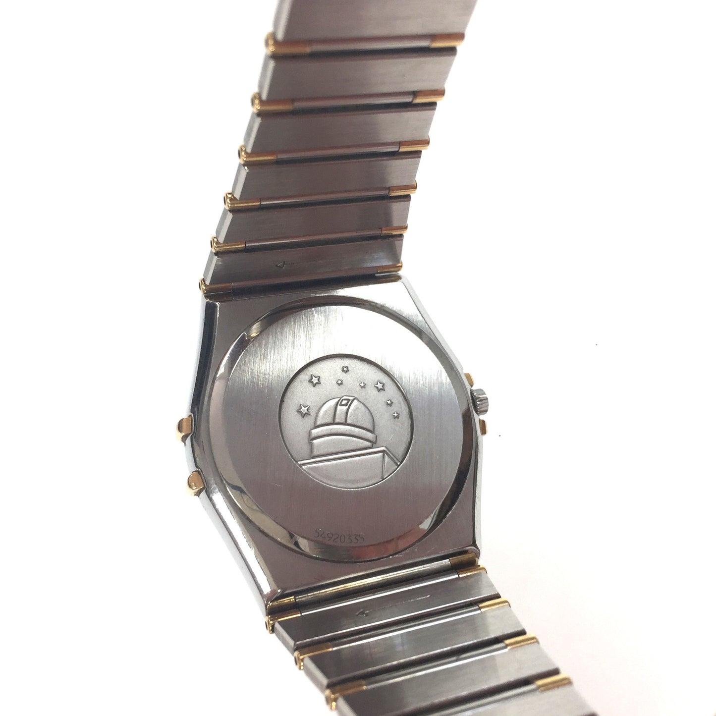 Omega - Constellation Date 18K Half Bar Watch