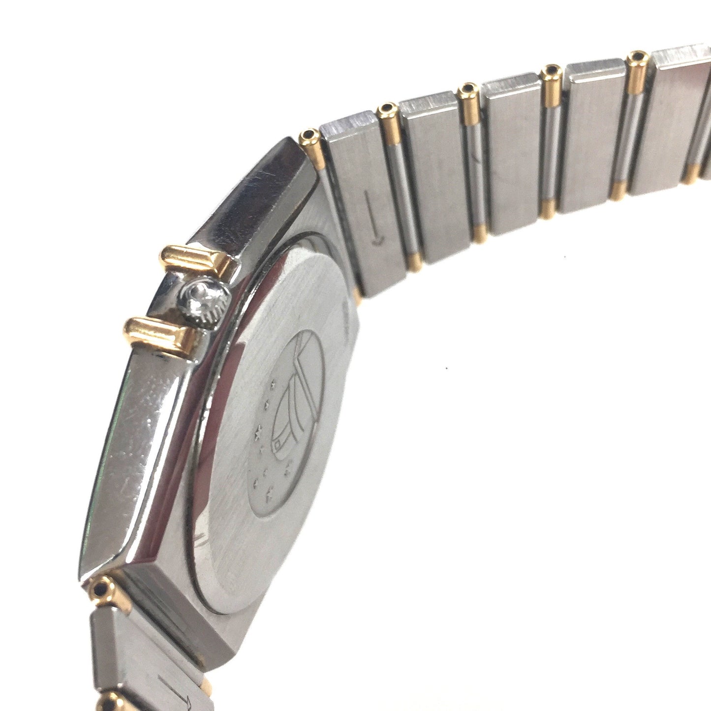 Omega - Constellation Date 18K Half Bar Watch