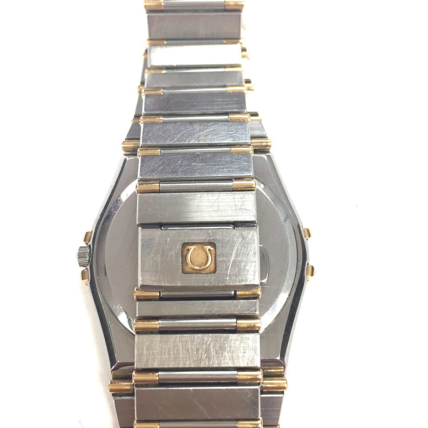Omega - Constellation Date 18K Half Bar Watch