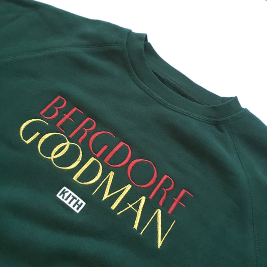 Kith x Bergdorf Goodman - Green Logo Sweatshirt