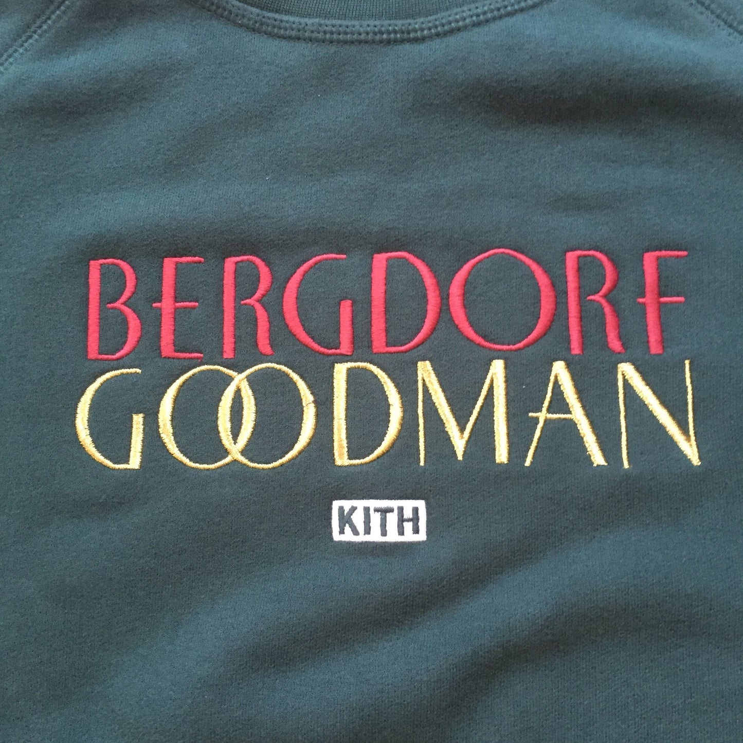 Kith x Bergdorf Goodman - Green Logo Sweatshirt