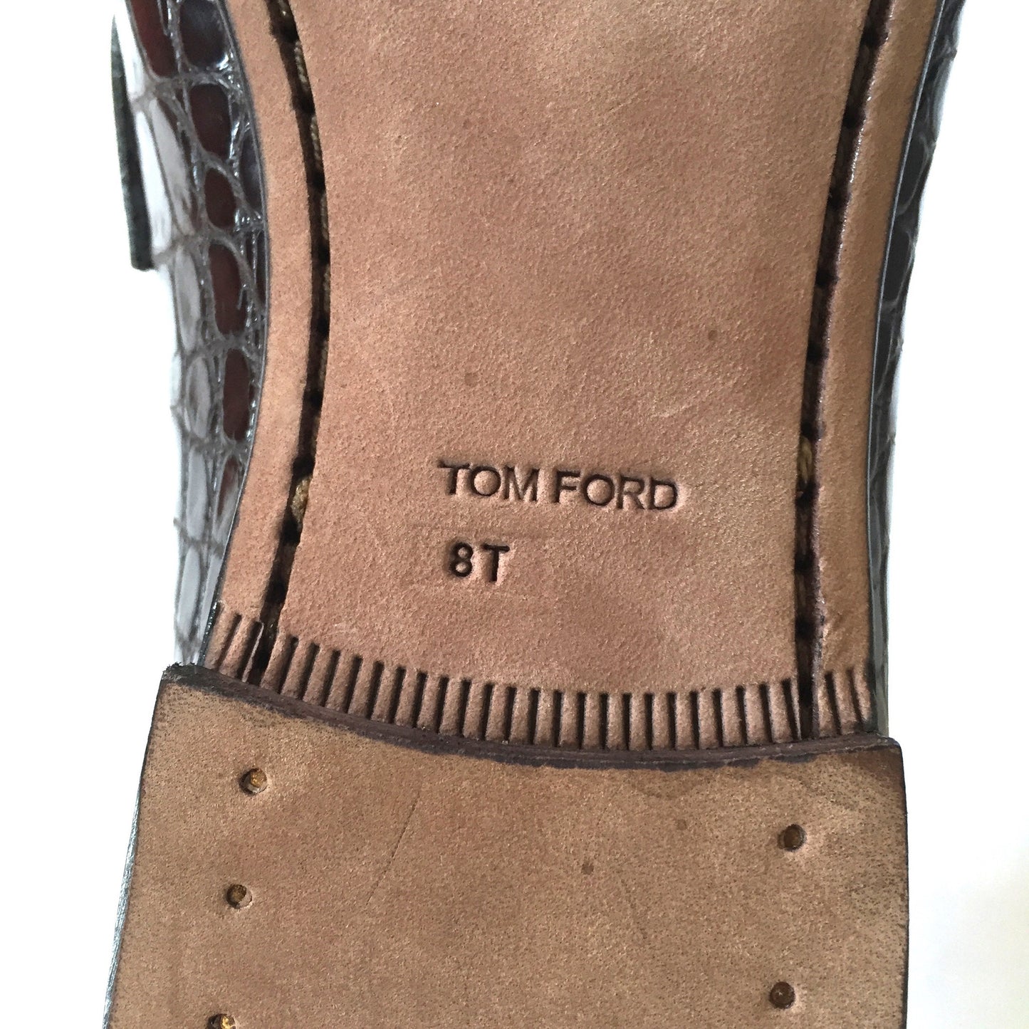 Tom Ford - Brown Genuine Crocodile Loafers