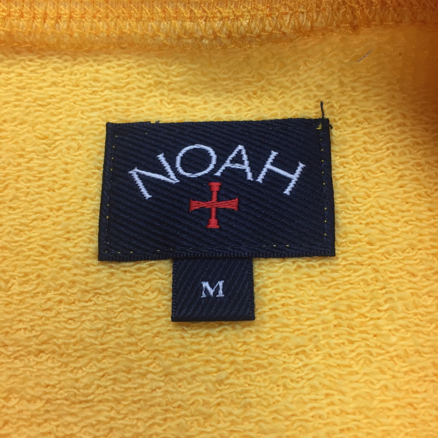 Noah - Yellow Core Logo Crewneck Sweatshirt