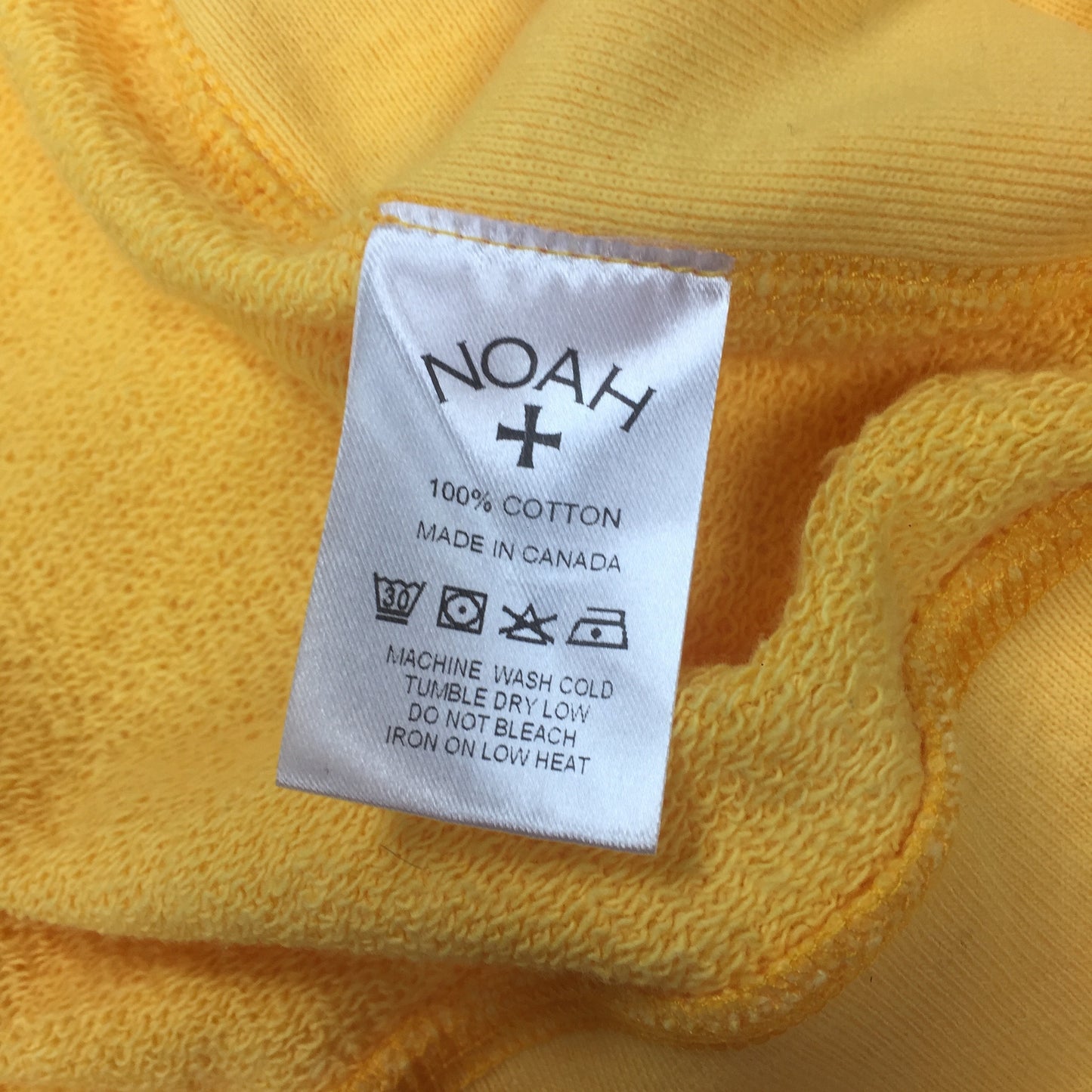 Noah - Yellow Core Logo Crewneck Sweatshirt