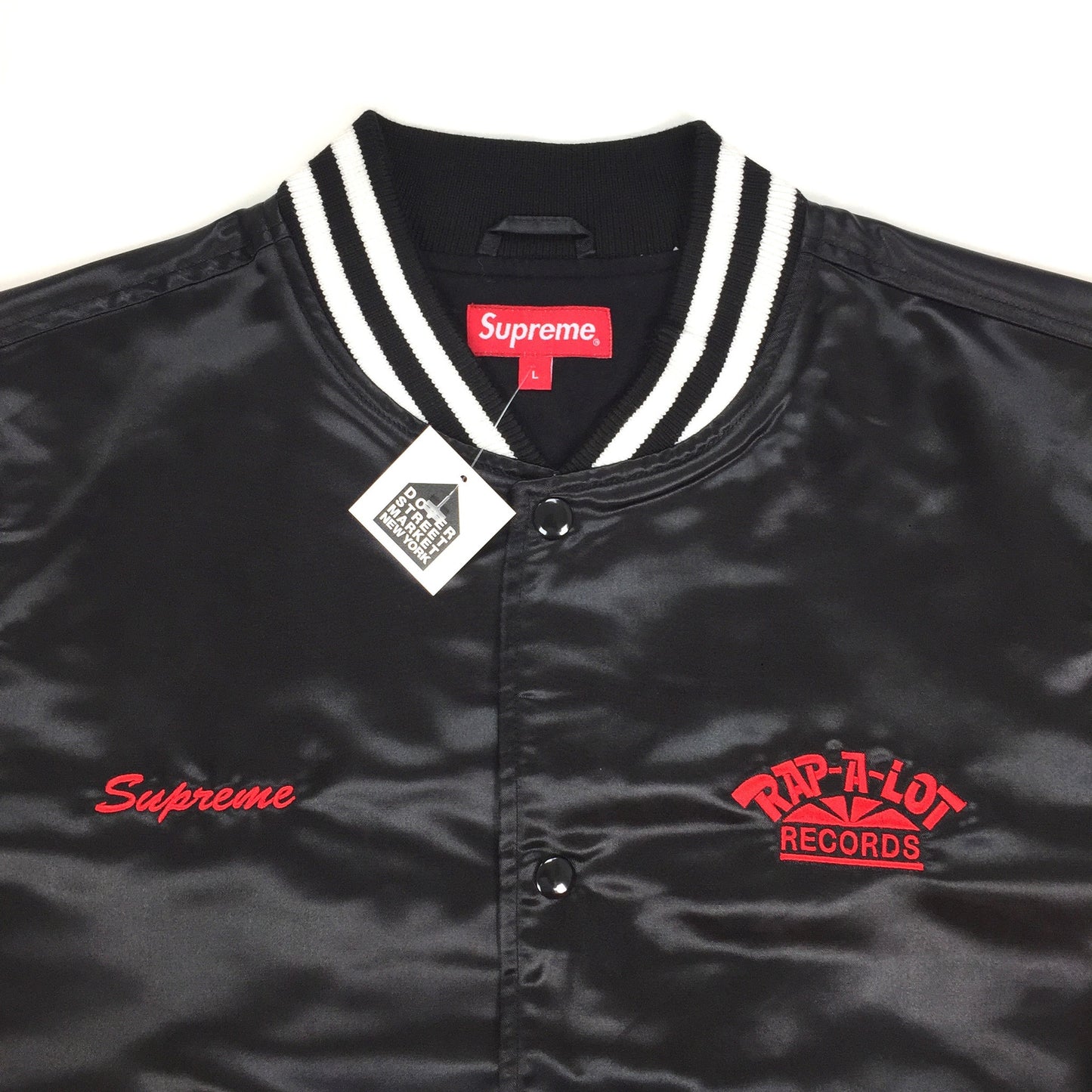 Supreme x Rap-A-Lot - Black Satin Club Jacket