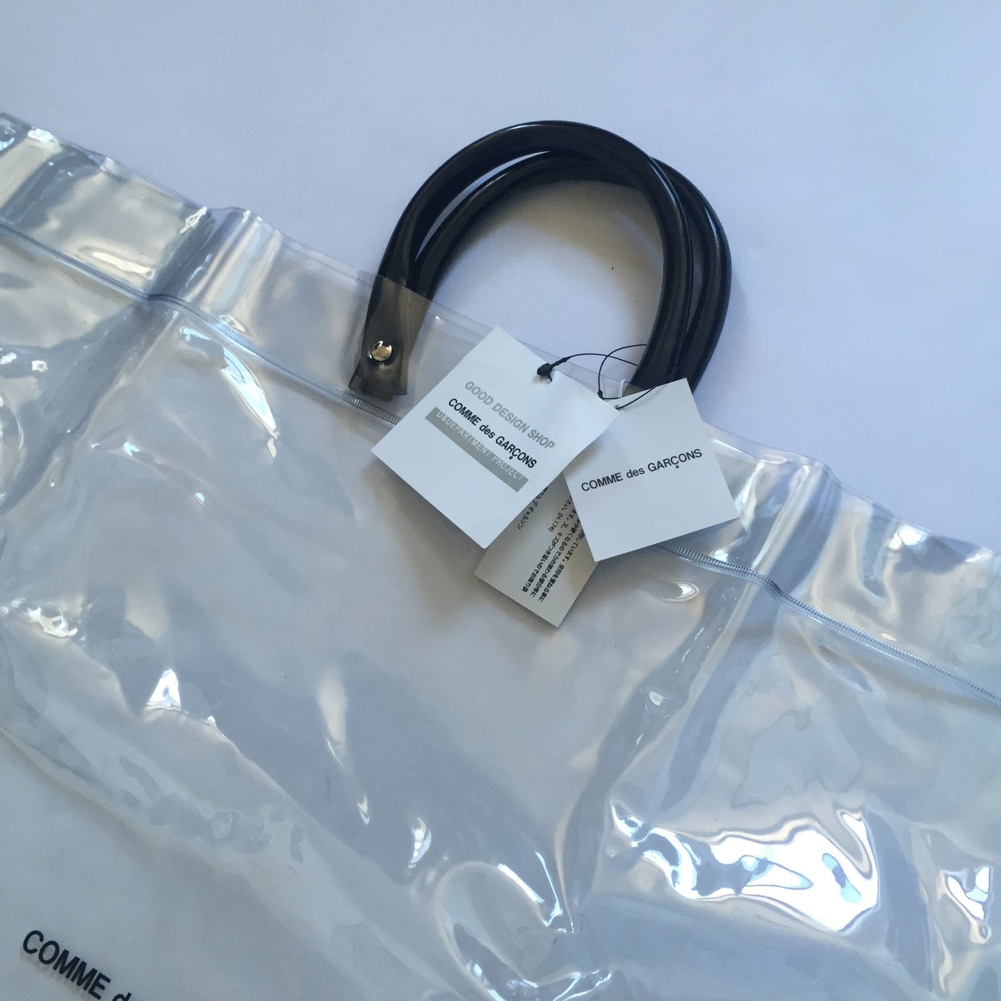 Comme Des Garcons - Clear Vinyl Tote Bag