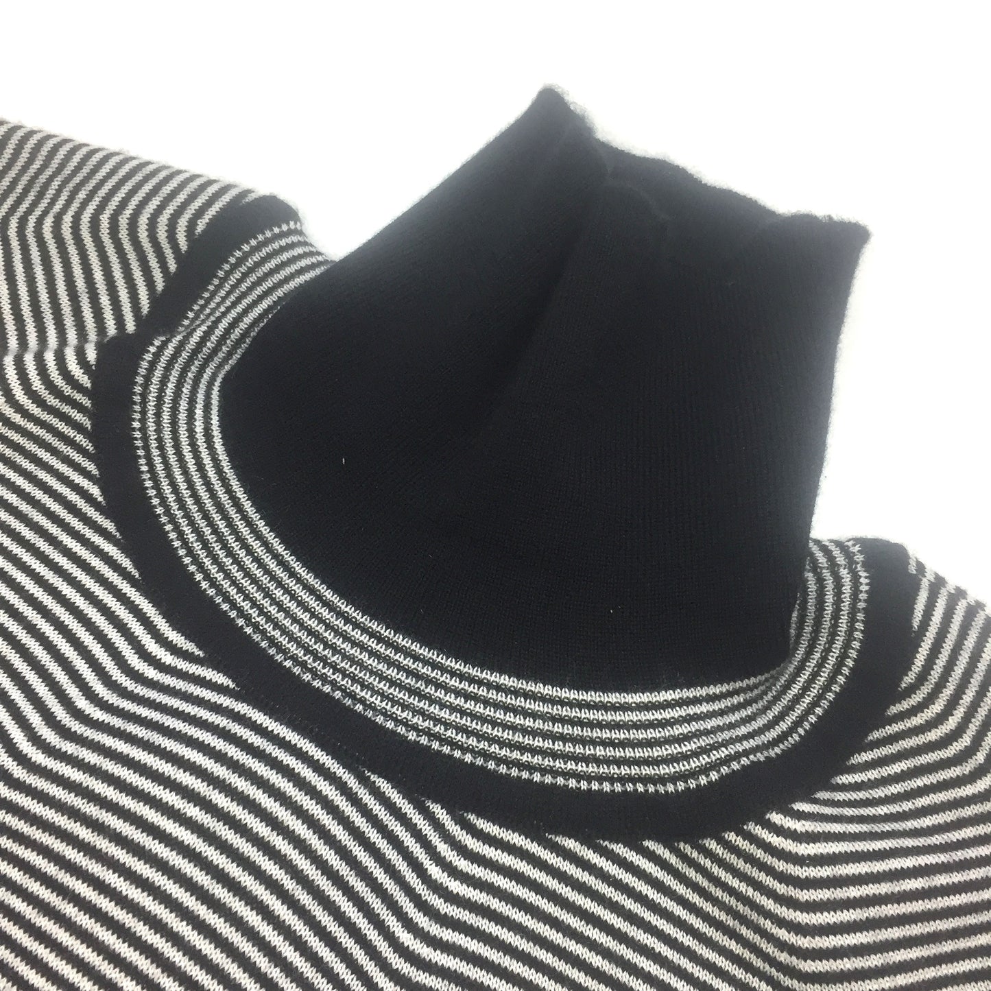 Balenciaga - 100% Cashmere Striped Turtle Neck Sweater