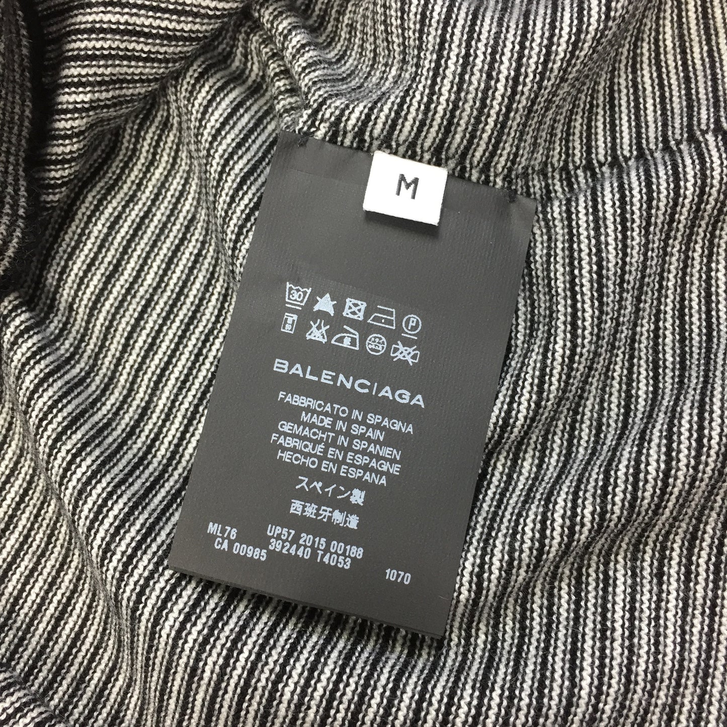 Balenciaga - 100% Cashmere Striped Turtle Neck Sweater