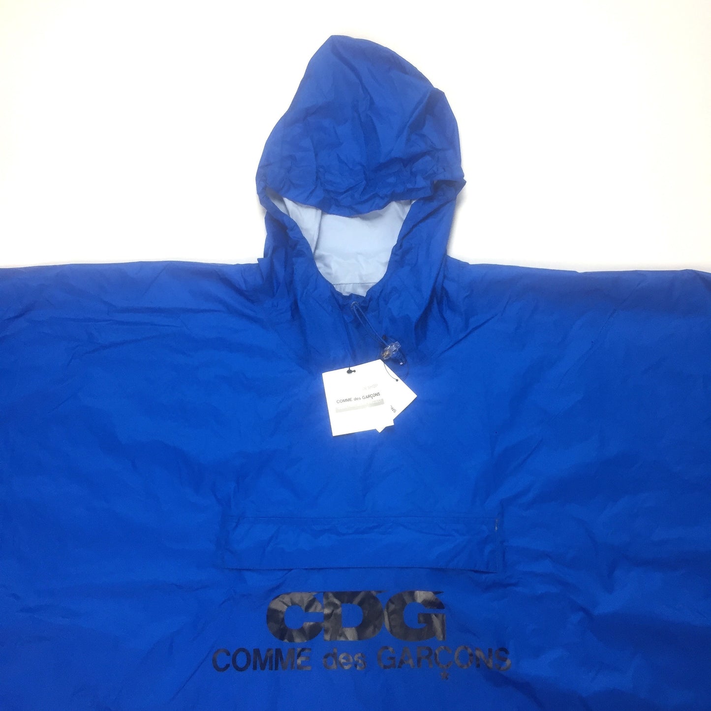 Comme Des Garcons - Blue Logo Poncho